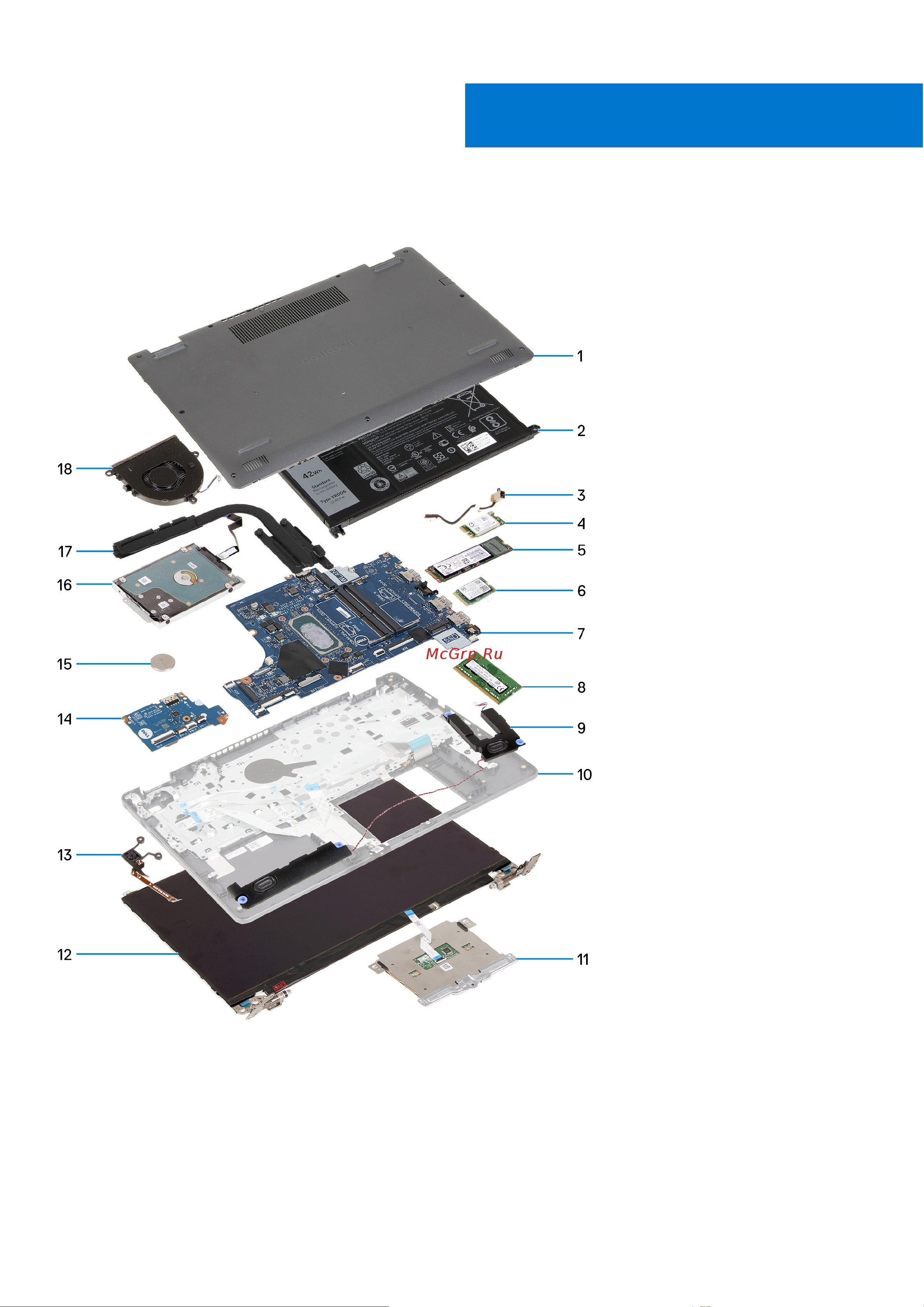 Dell Vostro 3500-5681 [15/104] Система в разобранном виде