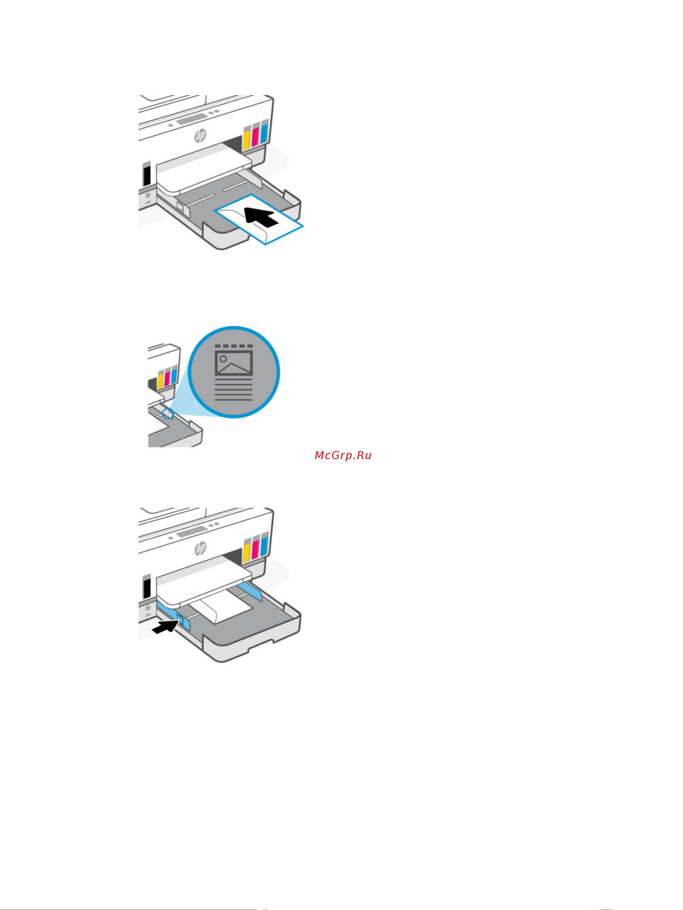 HP Smart Tank 795 (28B96A) [33/153] Загрузка открыток и фотобумаги