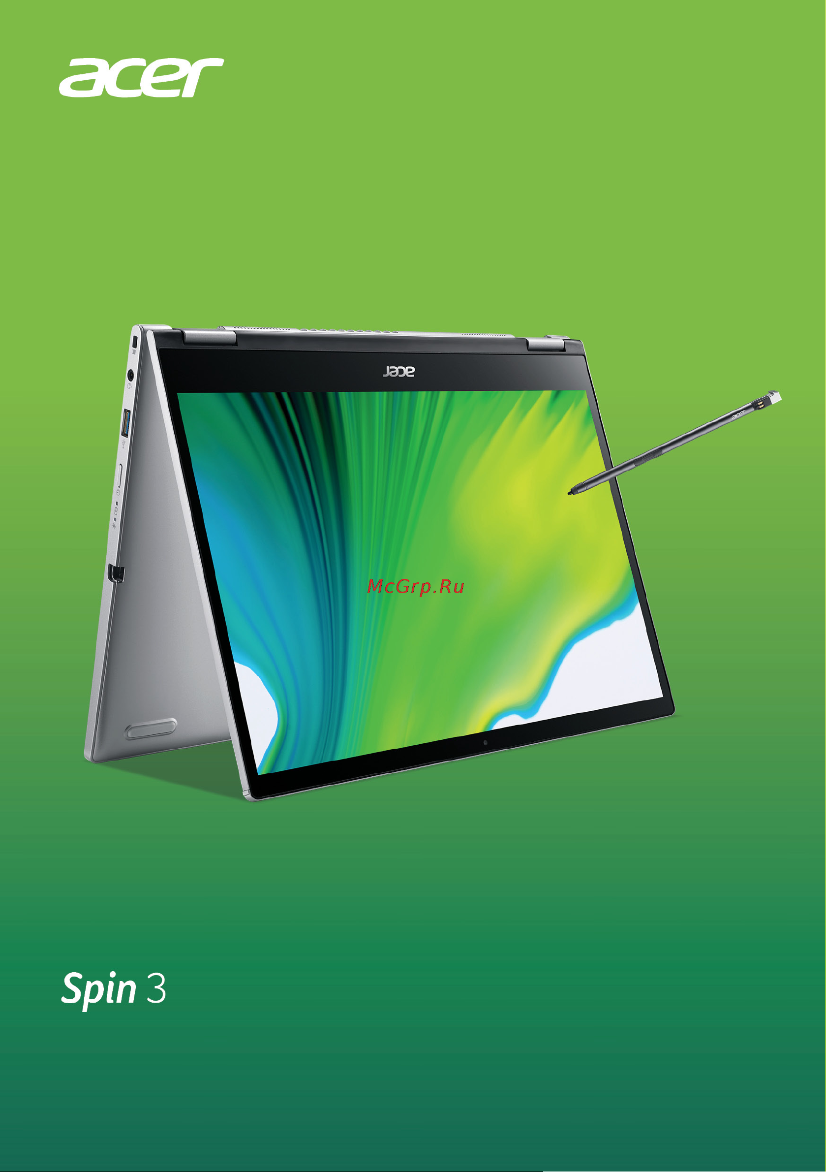 Acer Spin 3 SP313-51N-39ME NX.A6CER.005 Инструкция по эксплуатации онлайн