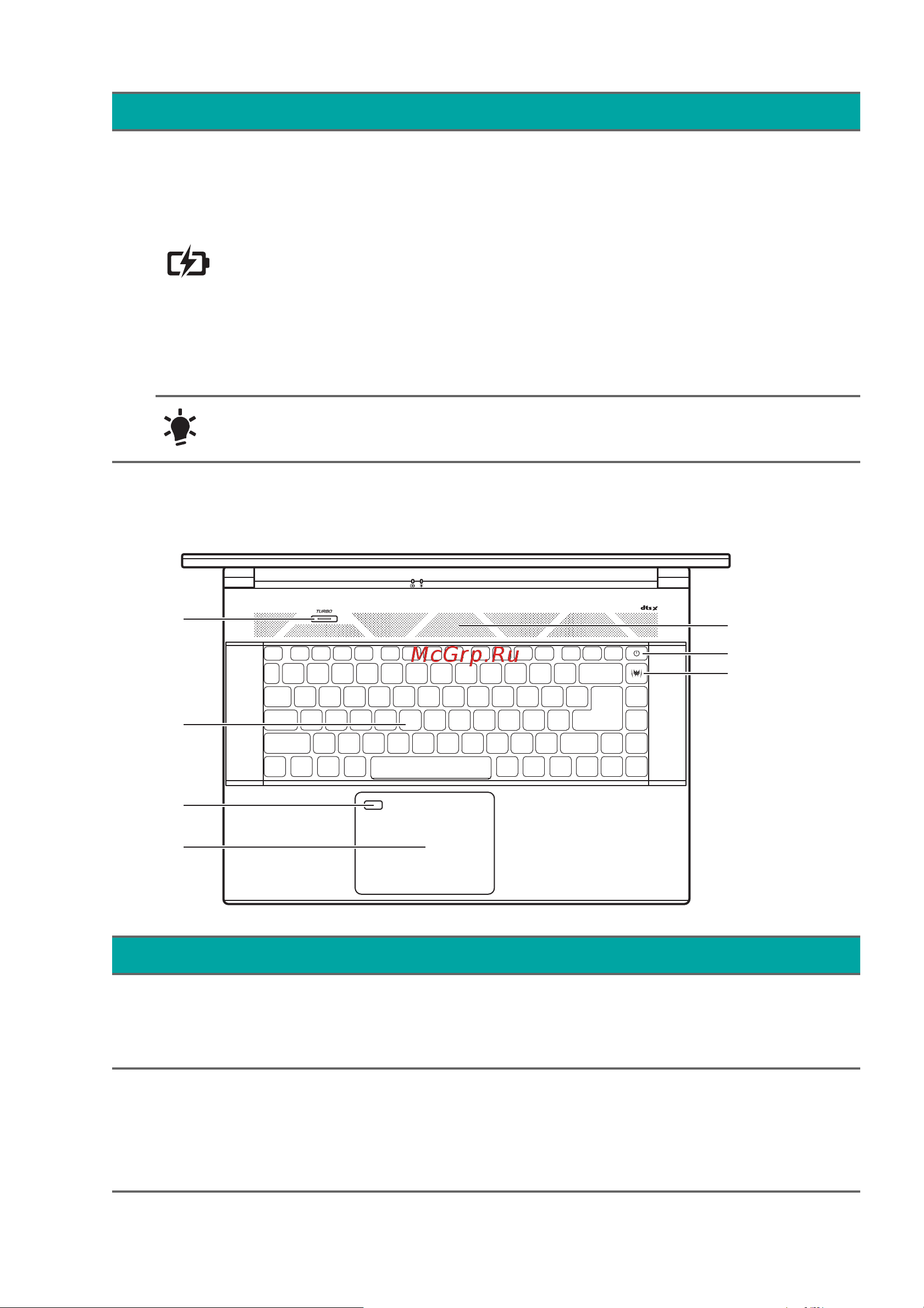 Acer Predator Triton 500 PT516-51s-70SB NH.QAKER.00A [15/115] Вид клавиатуры