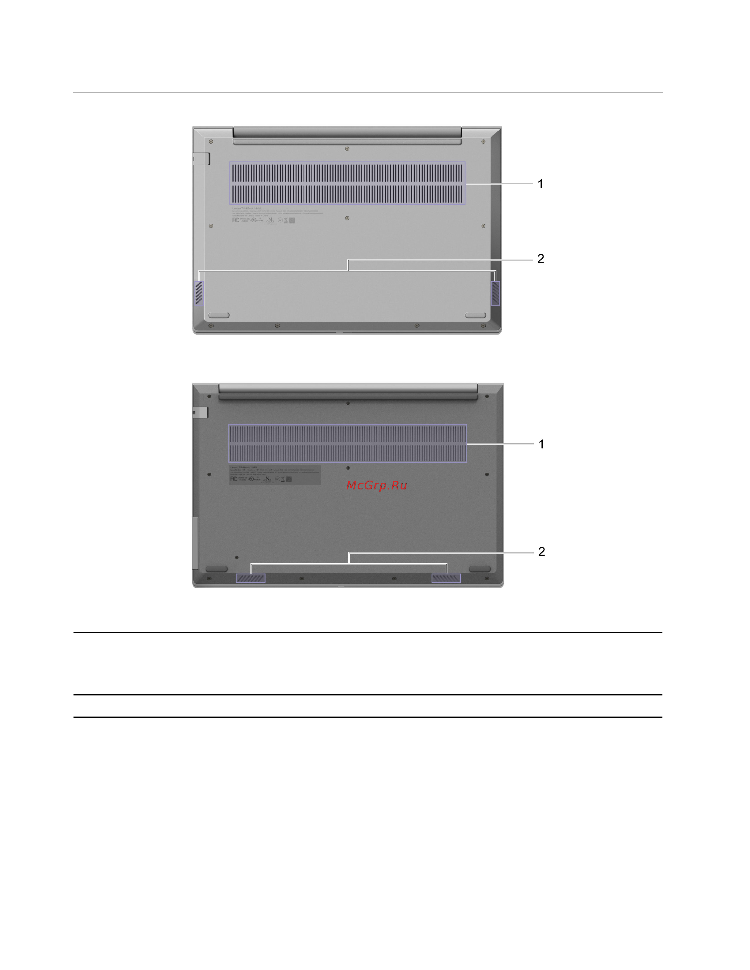 Lenovo ThinkBook 15 G2 ITL (20VE00FJRU) [14/66] Вид снизу