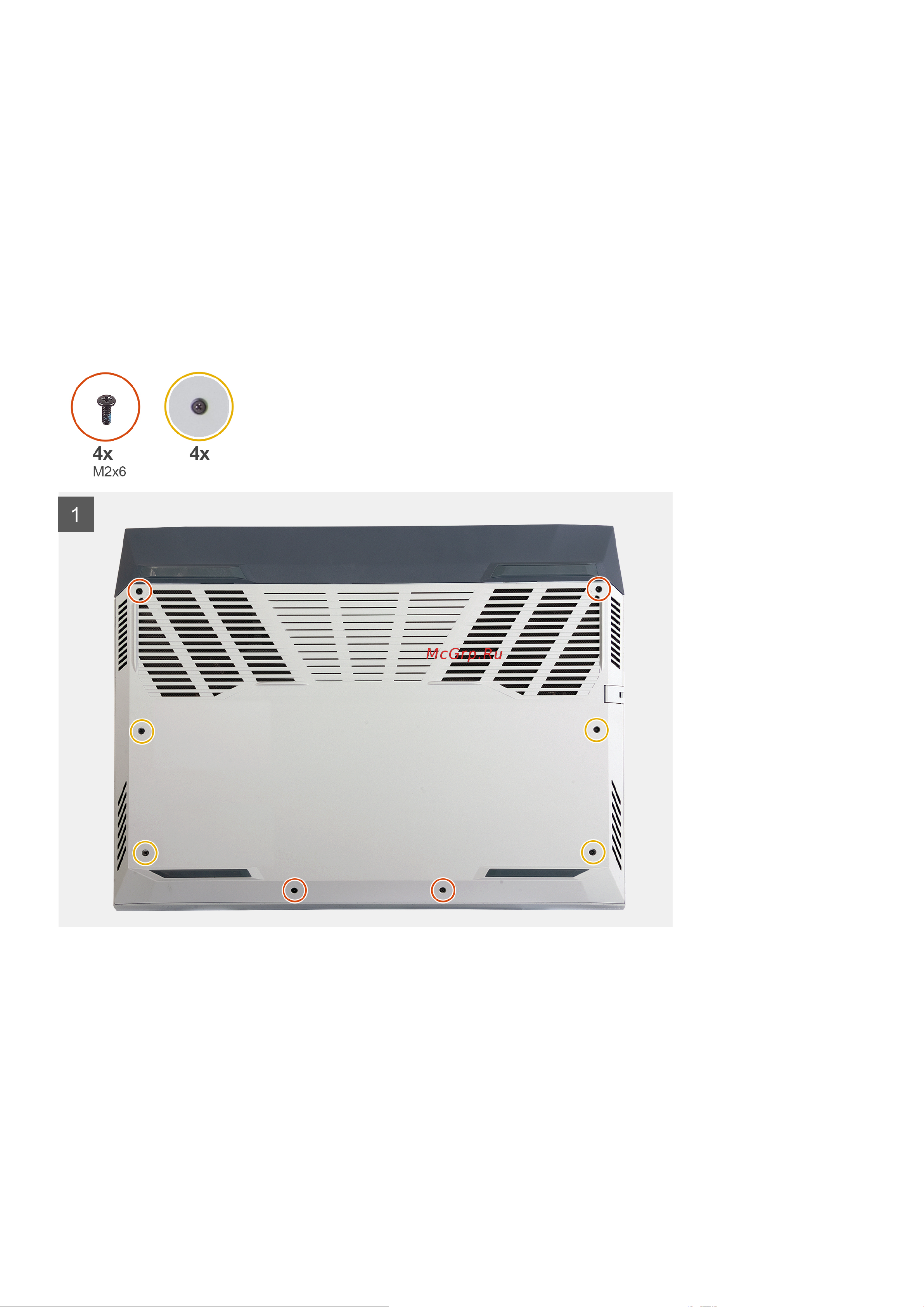 Dell G15 G515-0564 [13/80] Снятие нижней крышки