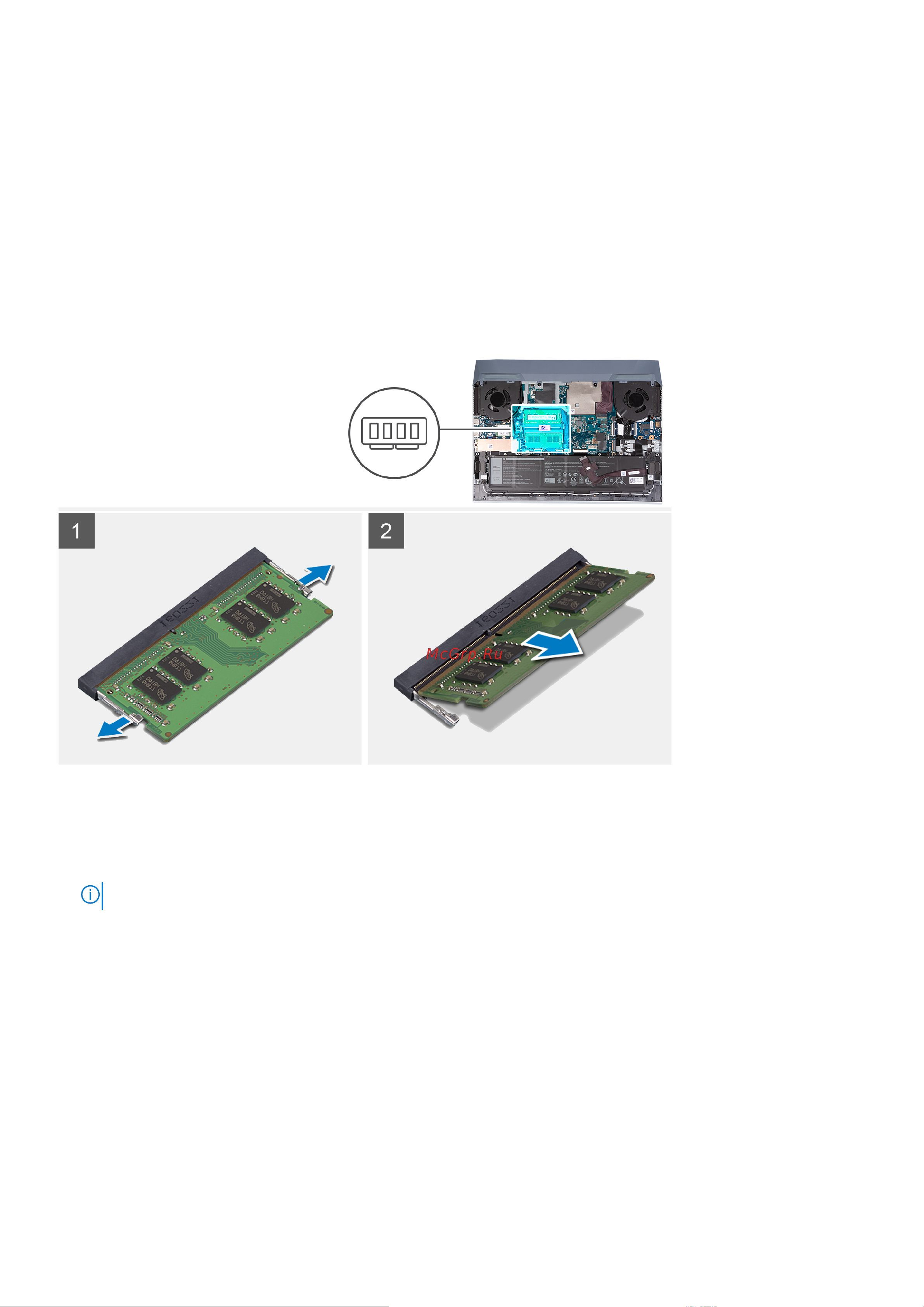 Dell G15 G515-7524 [26/80] Модуль памяти