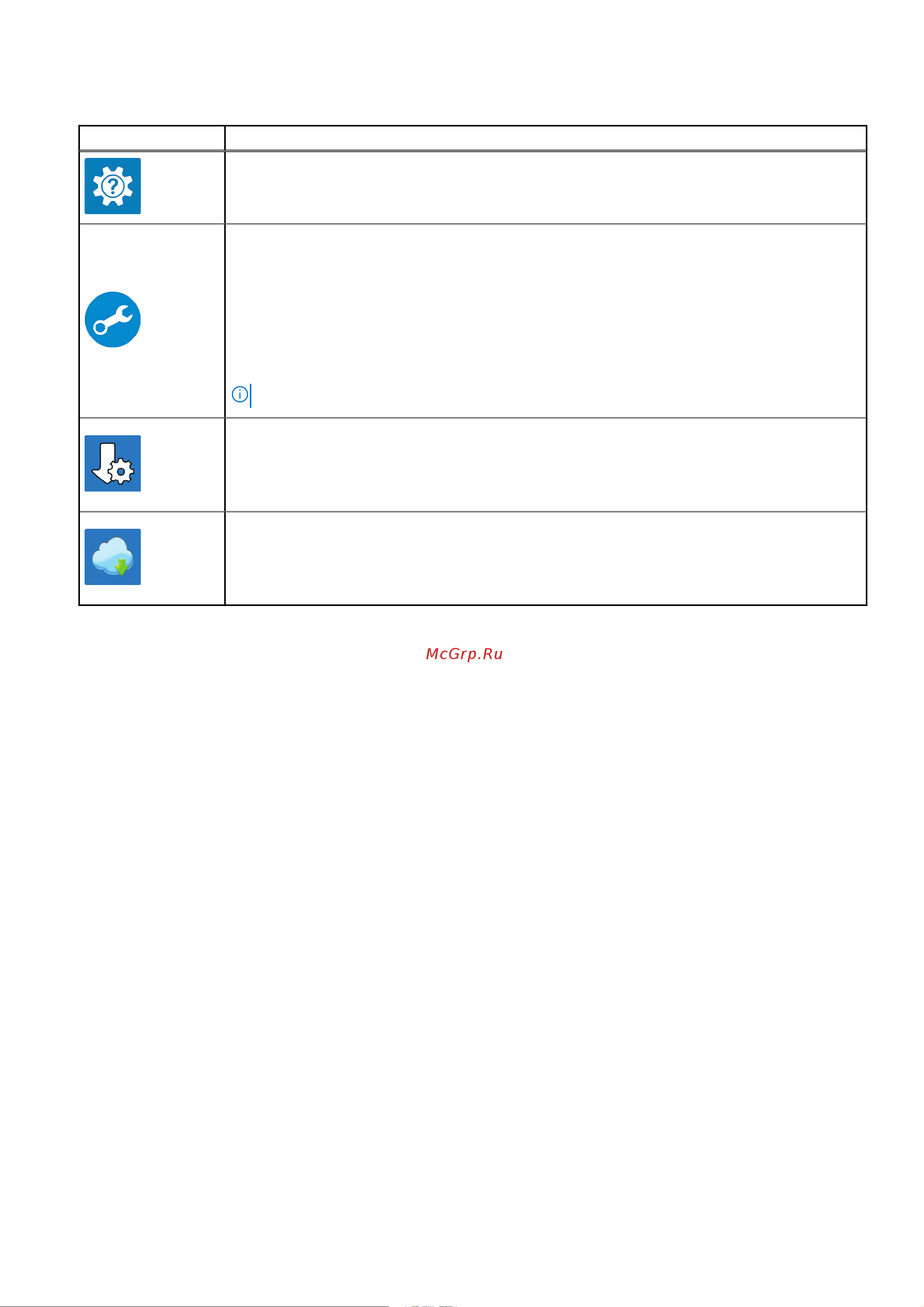 Dell Latitude 5521-8063 [6/31] Table 1 locate dell apps continued