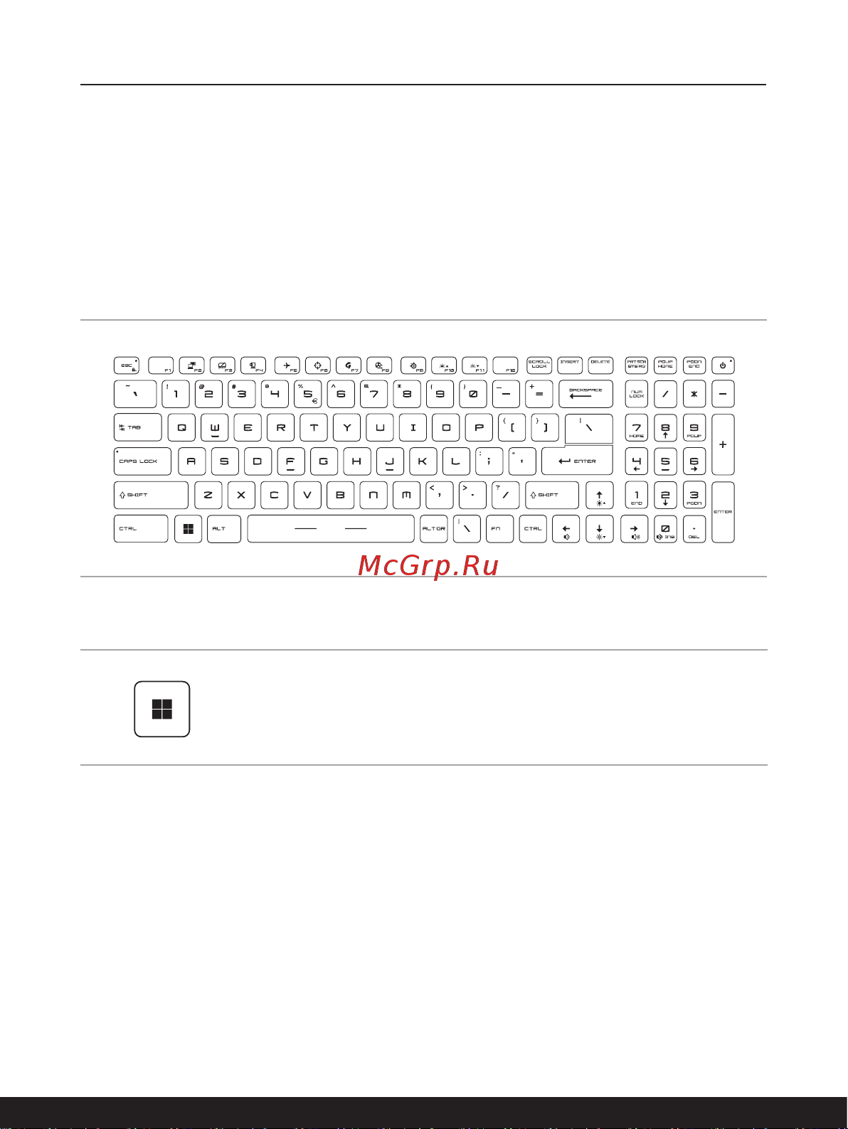 MSI Raider GE76 12UGS-636RU [22/64] Использование клавиатуры