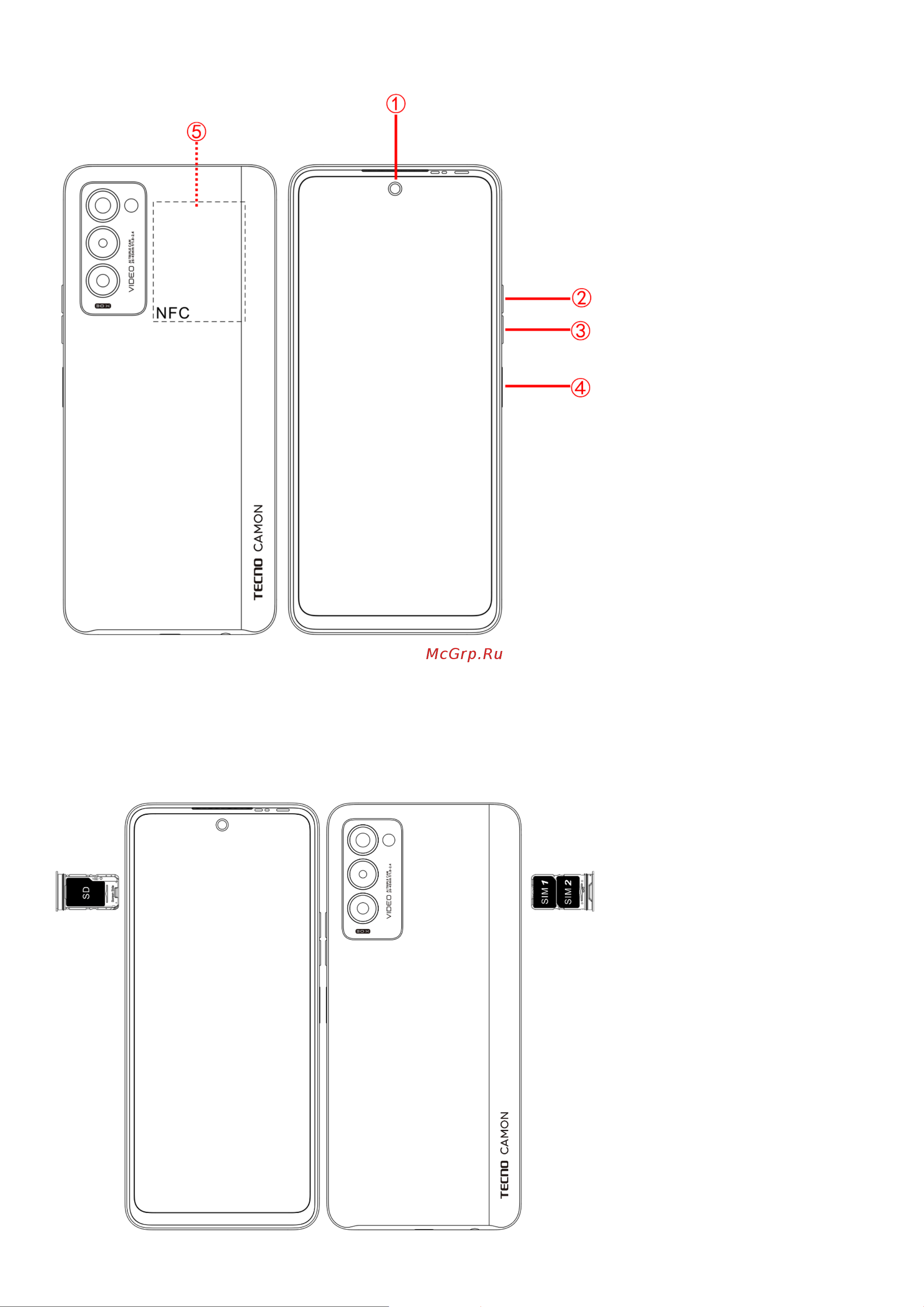 Tecno Camon 18P 8+128GB Ceramic White [2/8] Начало работы с телефоном