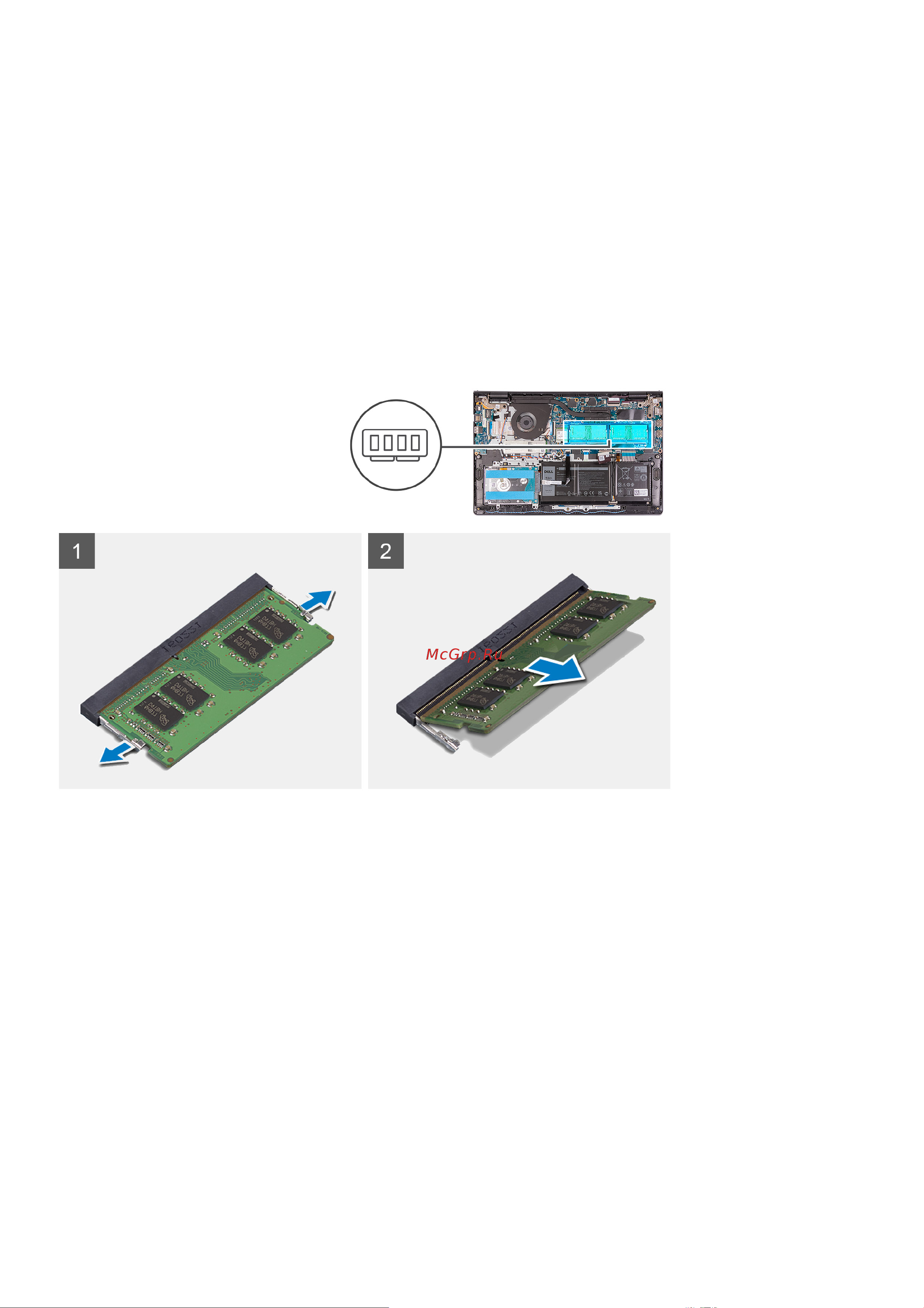 Dell Vostro 3515-5487 [33/91] Извлечение модулей памяти