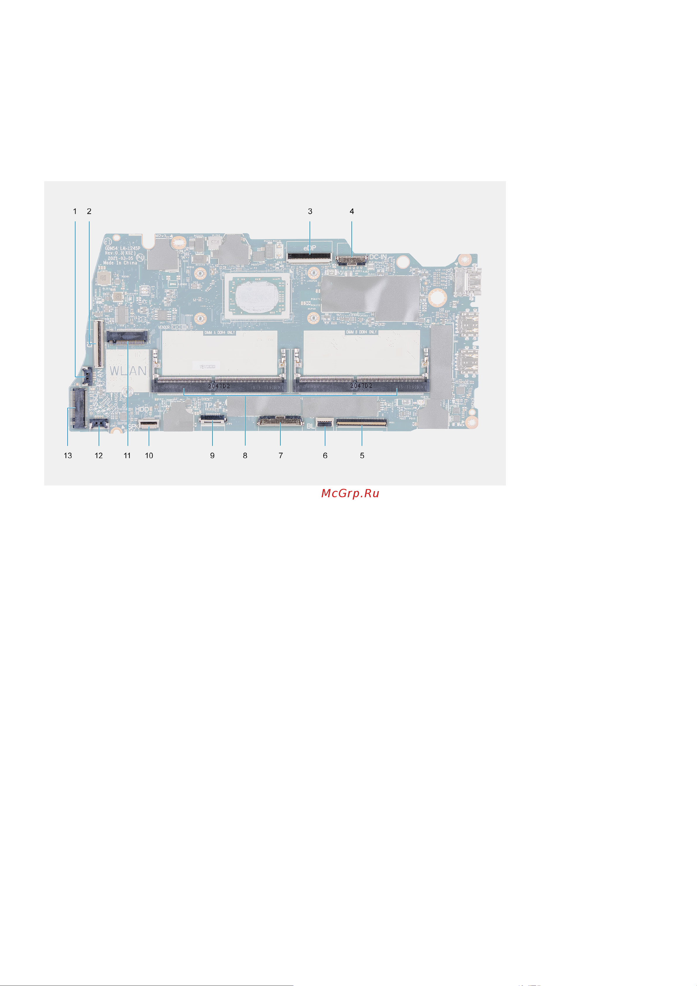 Dell Vostro 3515-5524 [66/91] Извлечение системной платы