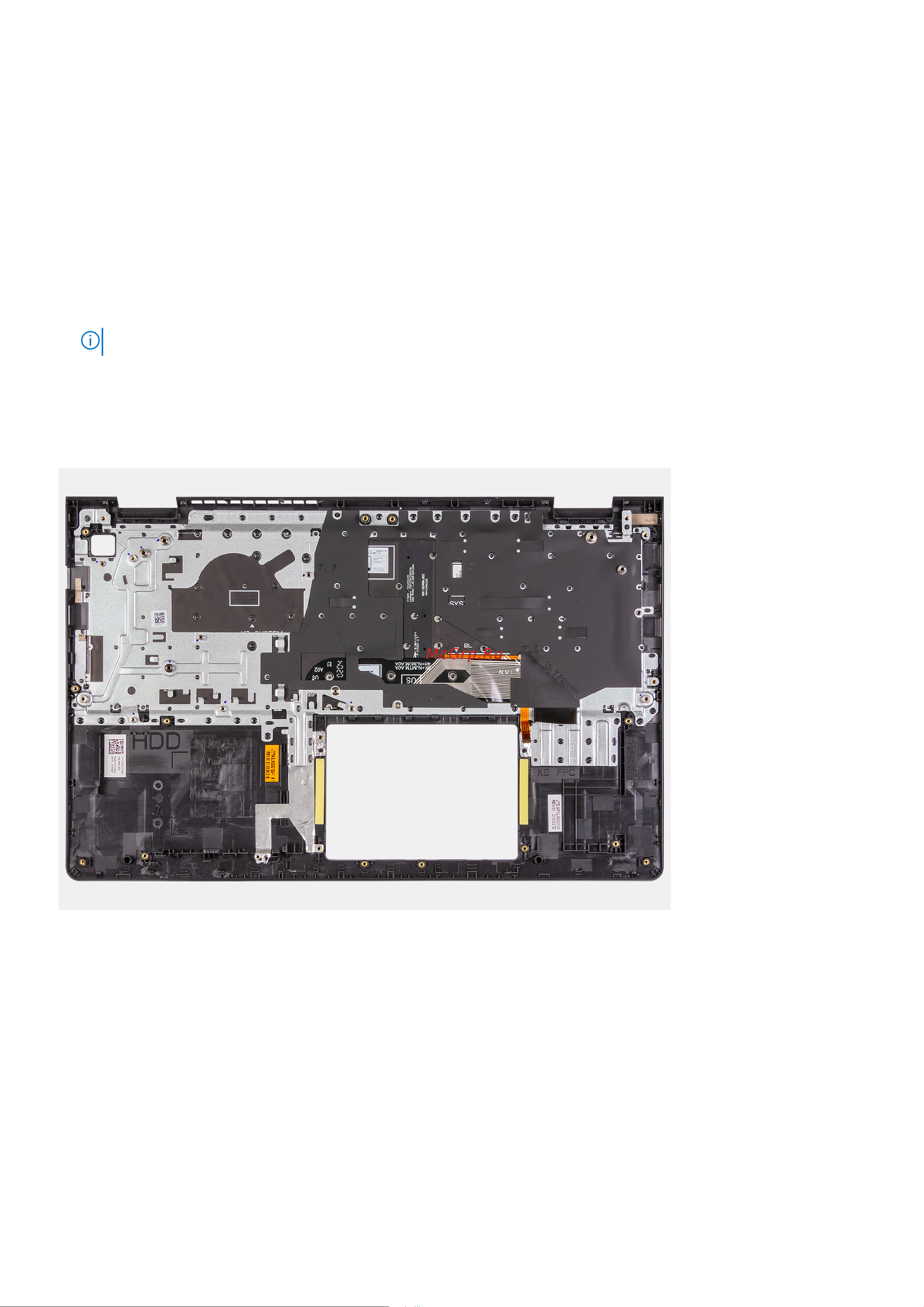 Dell Vostro 3515-5524 [72/91] Установка опорной панели и клавиатуры в сборе