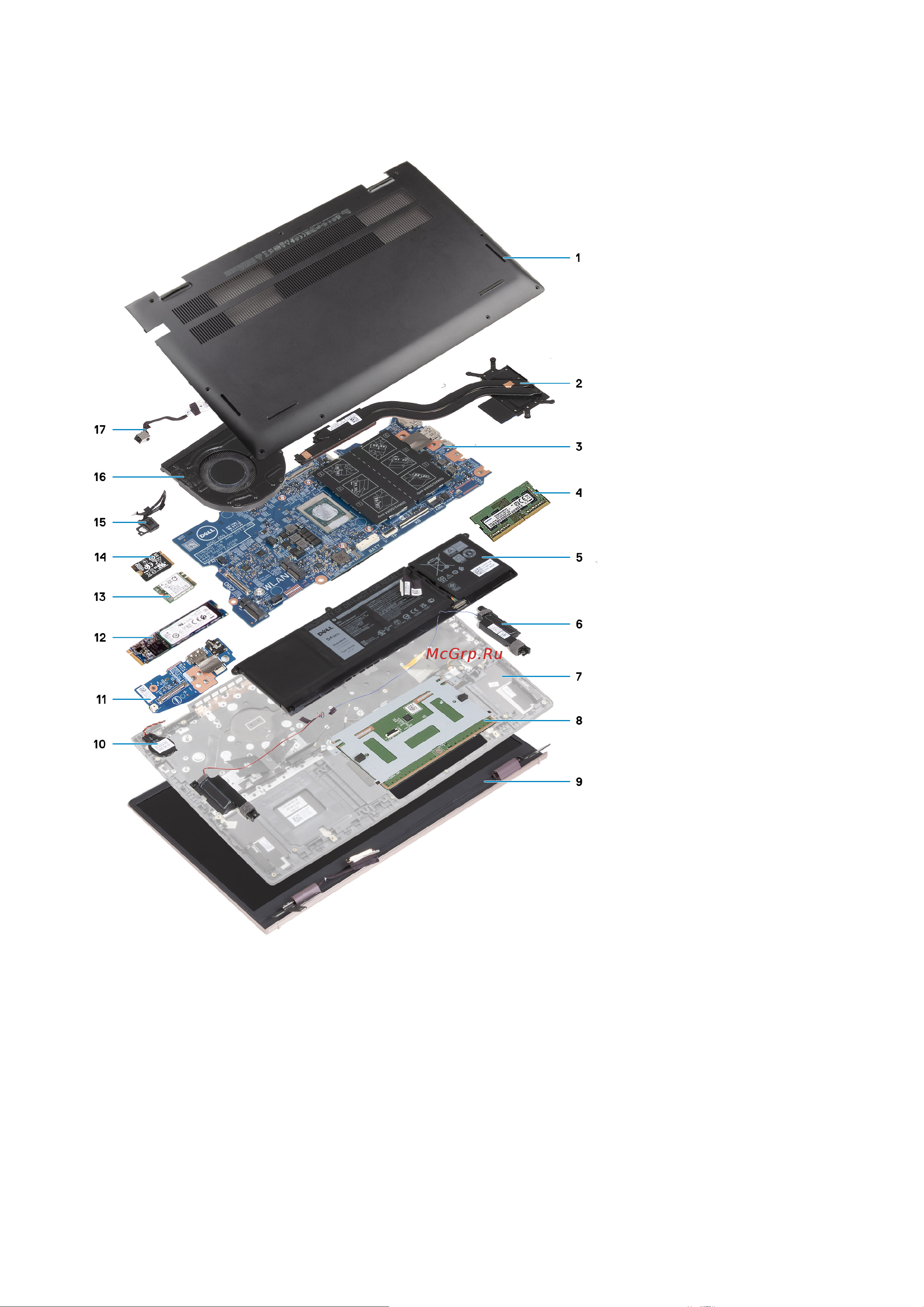Dell Vostro 5510-5746 [12/89] Основные компоненты системы