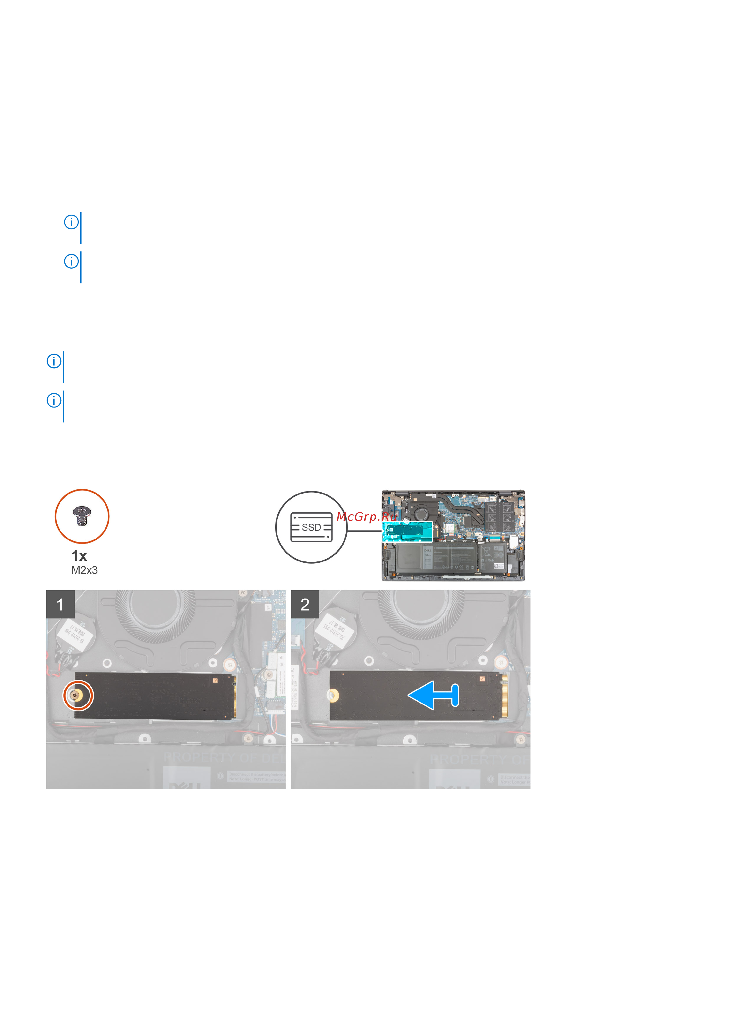 Dell Vostro 5510-5746 [27/89] Извлечение твердотельного накопителя 2280 из первого разъема m