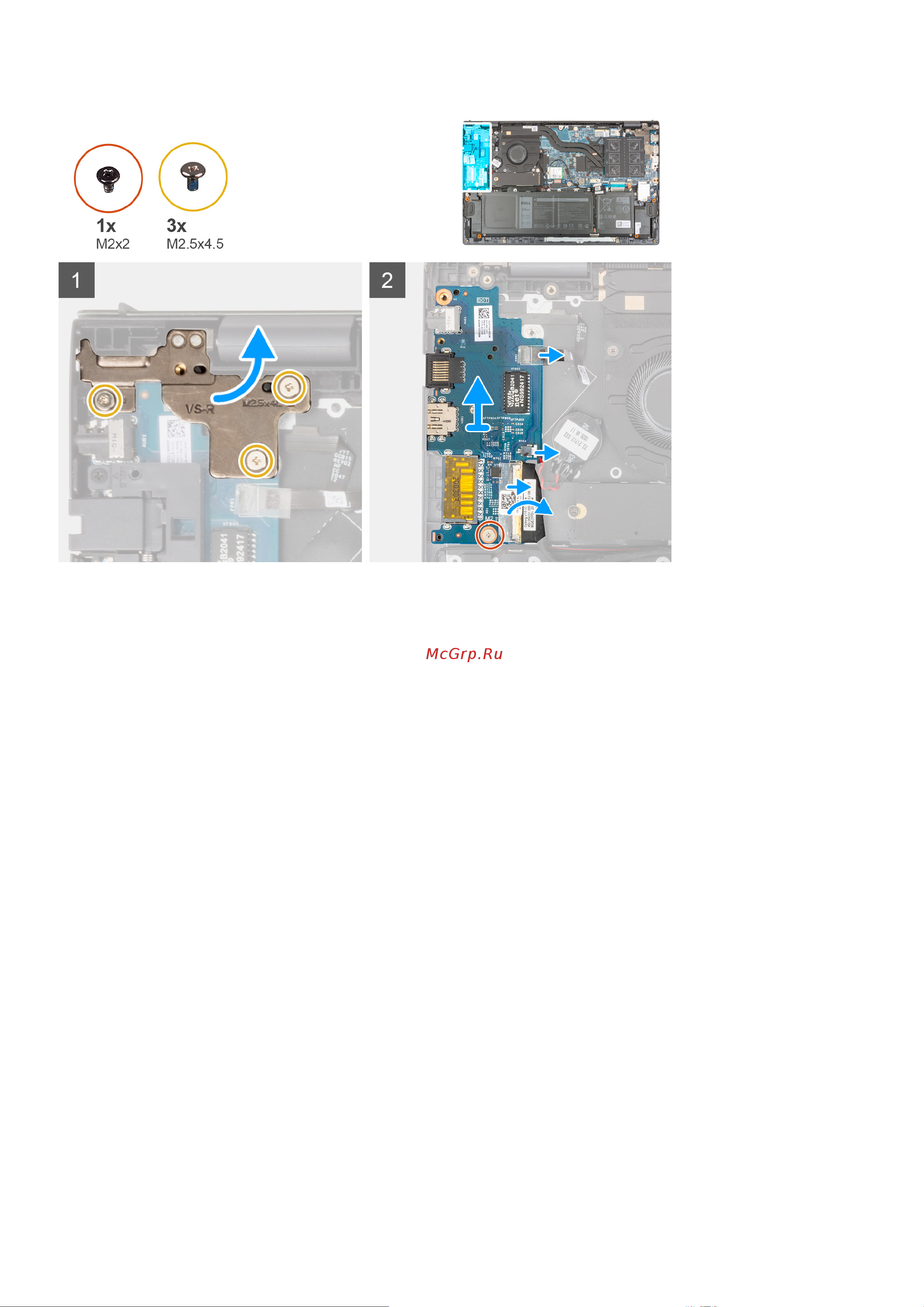 Dell Vostro 5510-5746 [44/89] Установка платы ввода вывода