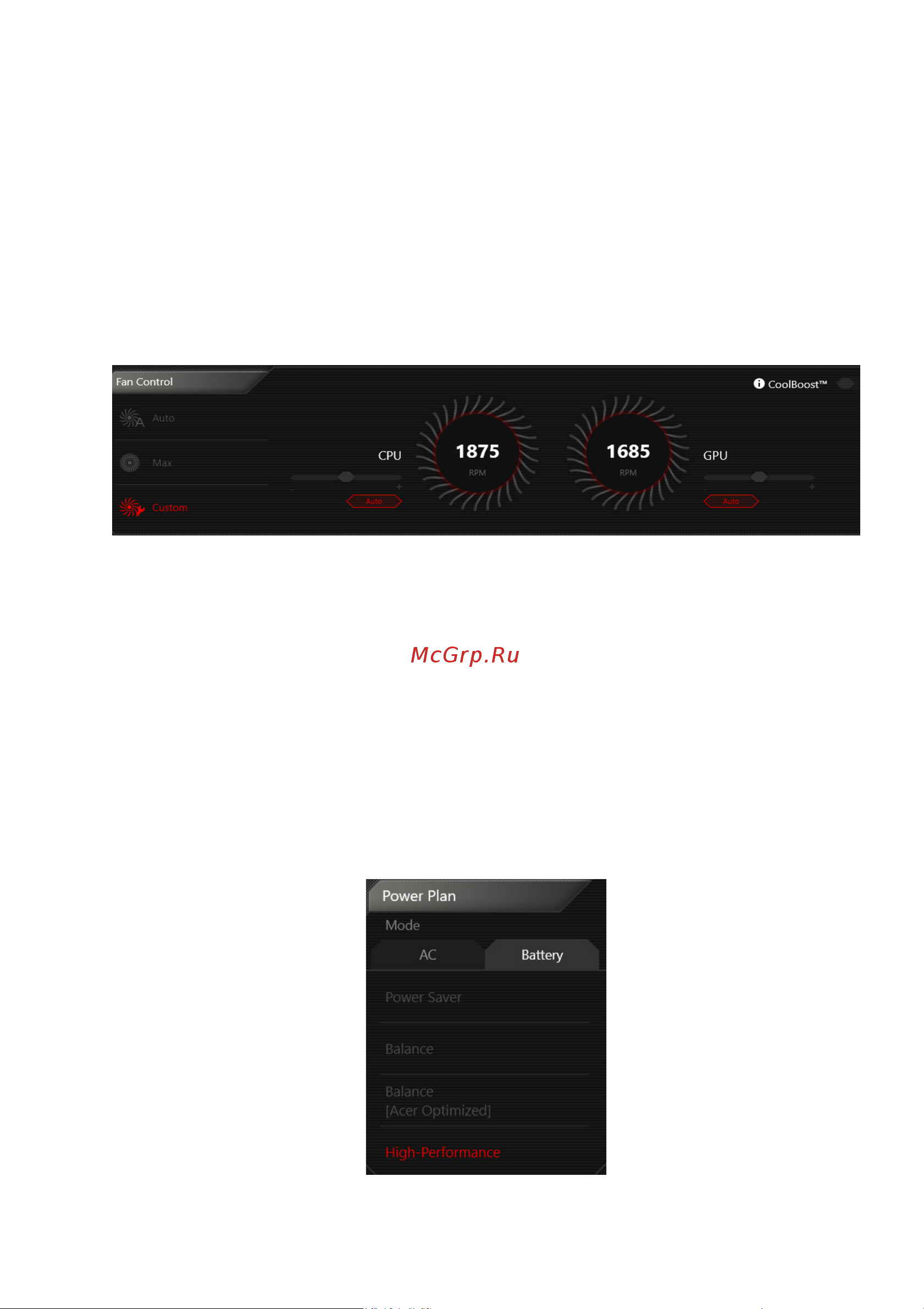 Acer Nitro AN517-54-77PS (NH.QFCER.006) [51/98] Управление вентилятором