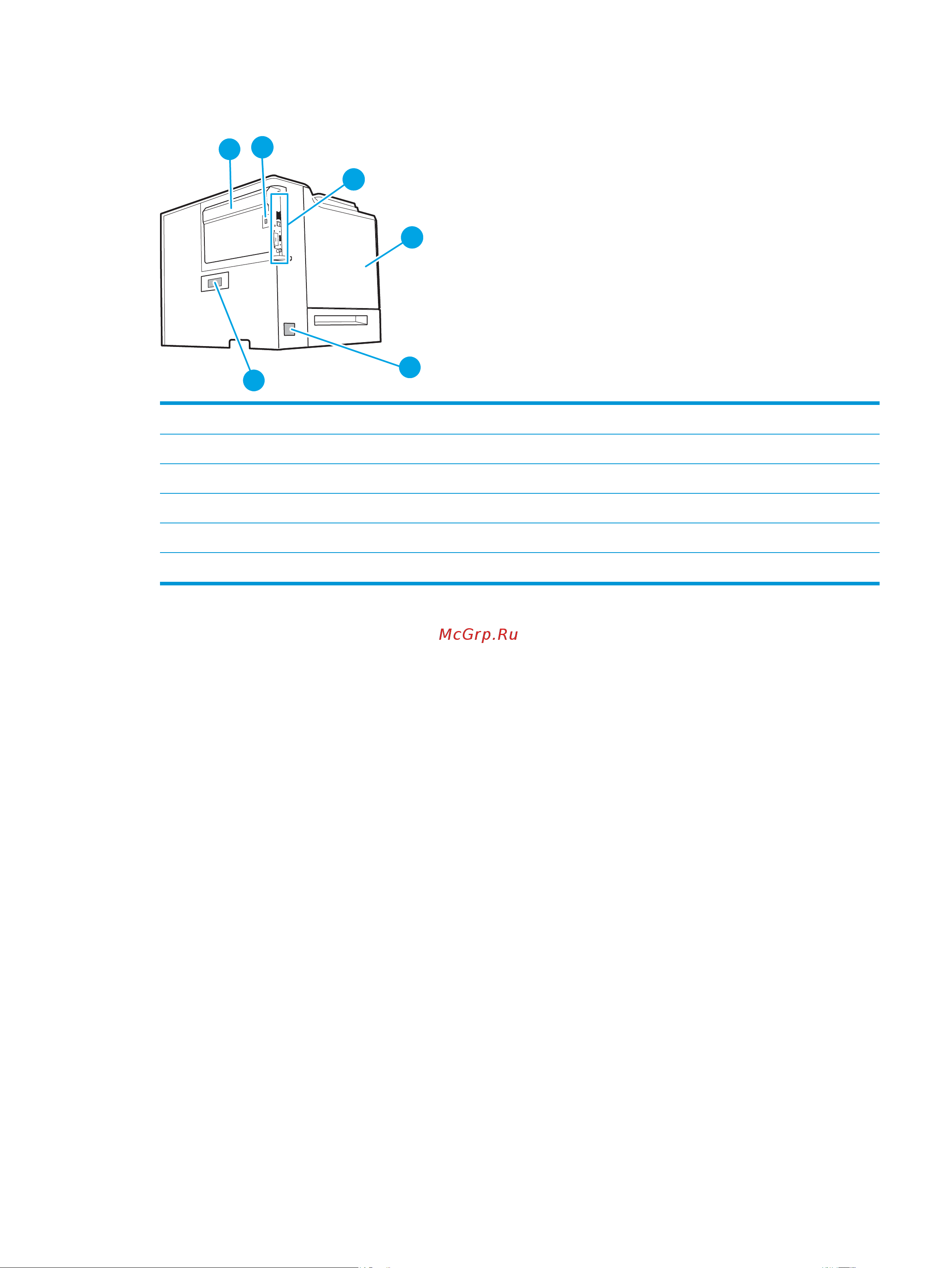 HP Color LaserJet Enterprise M653dn (J8A04A) [13/164] Вид принтера сзади