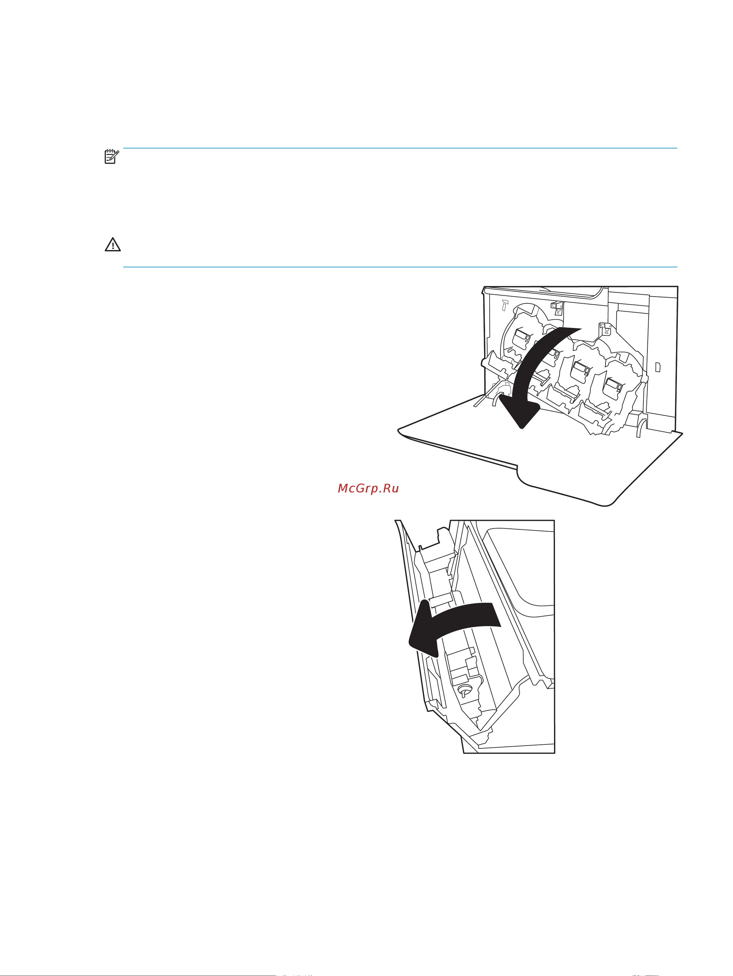 HP Color LaserJet Enterprise M653dn (J8A04A) [63/164] Замена модуля сбора тонера