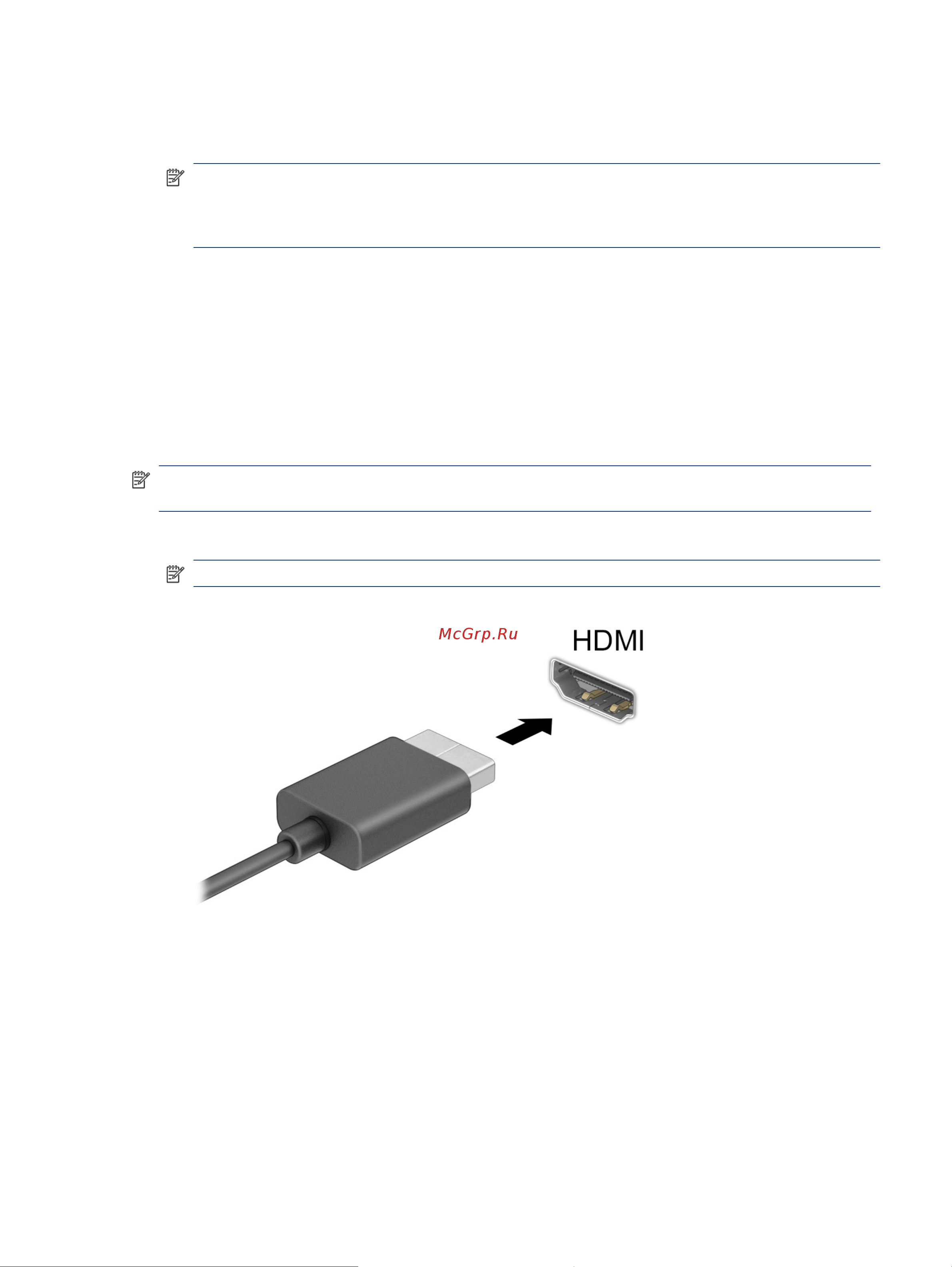 HP TG02-0035ur 68B54EA [29/73] Подключение видеоустройств с помощью кабеля hdmi только для некоторых моделей