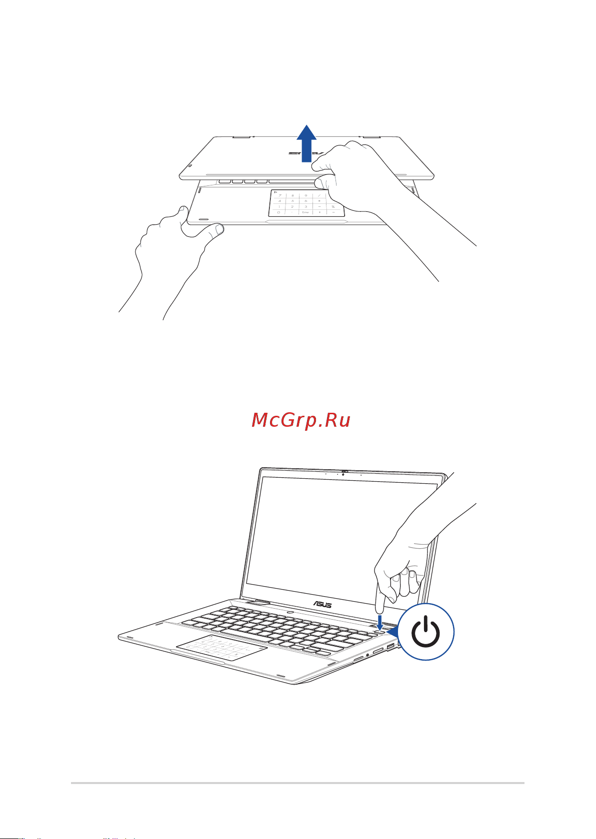 Asus ExpertBook B3 Flip B3402FEA [32/108] Откройте крышку