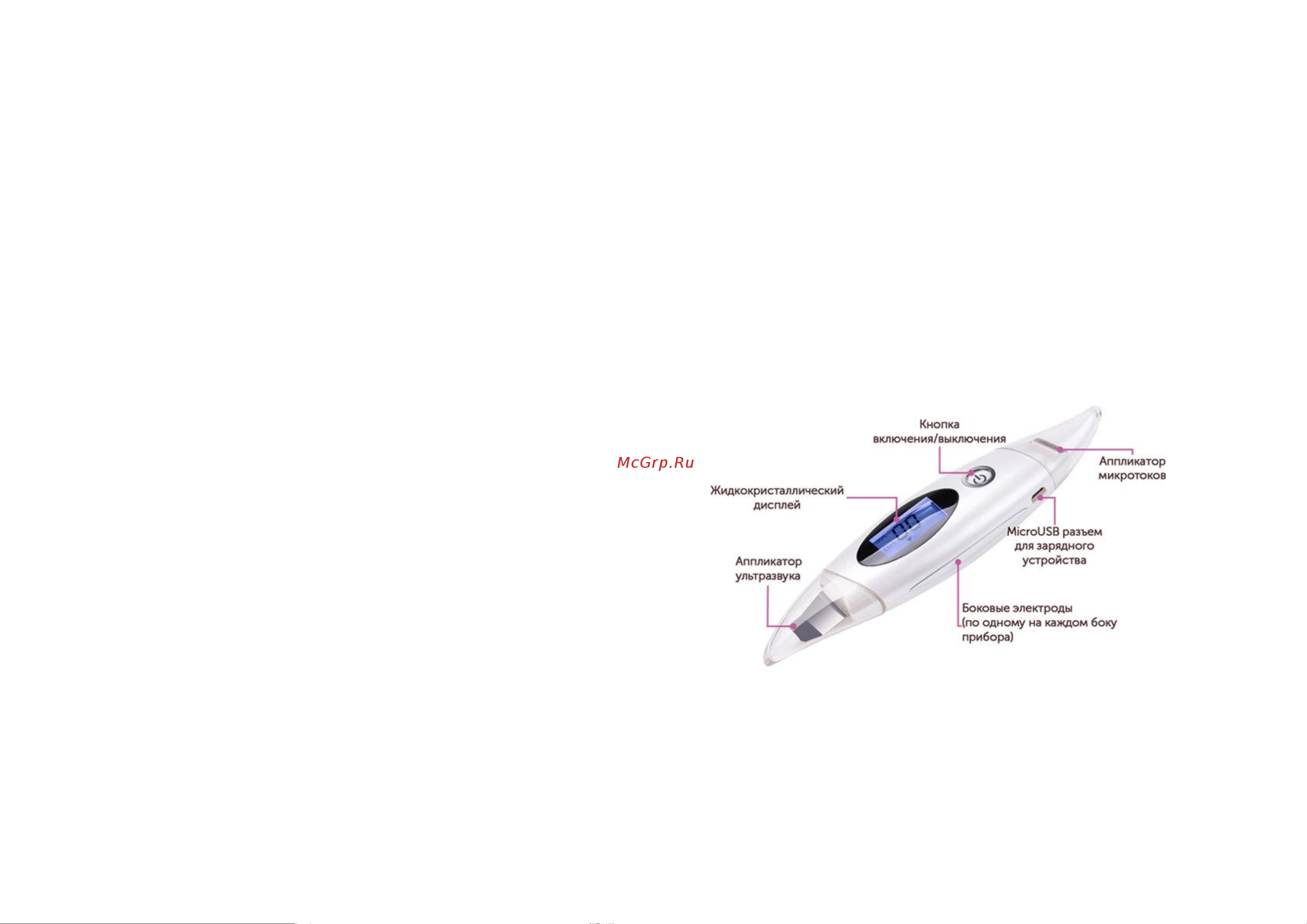 ReadySkin ZX7080, микротоки, ионофорез Инструкция по эксплуатации онлайн [5/14] 783049