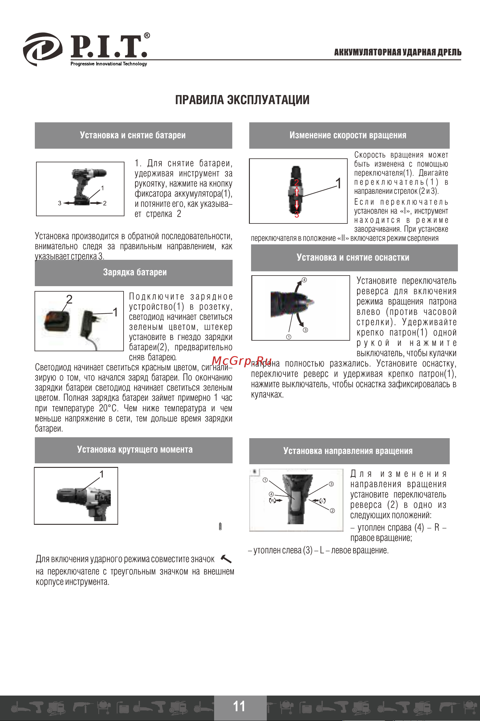 P.I.T. PSR 24-D1 СТАНДАРТ [12/20] Страница 12