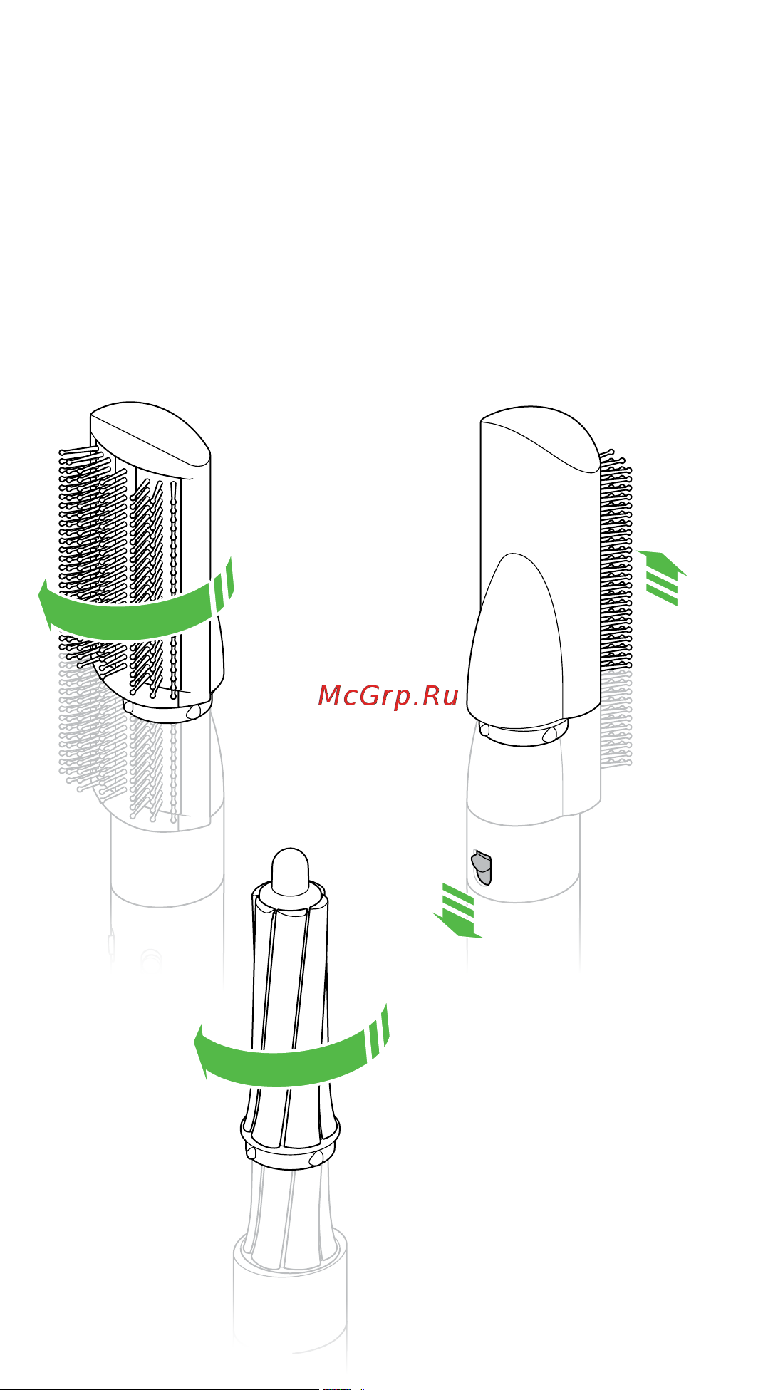 Dyson Airwrap HS01 Берлинская лазурь [11/17] Использование насадок