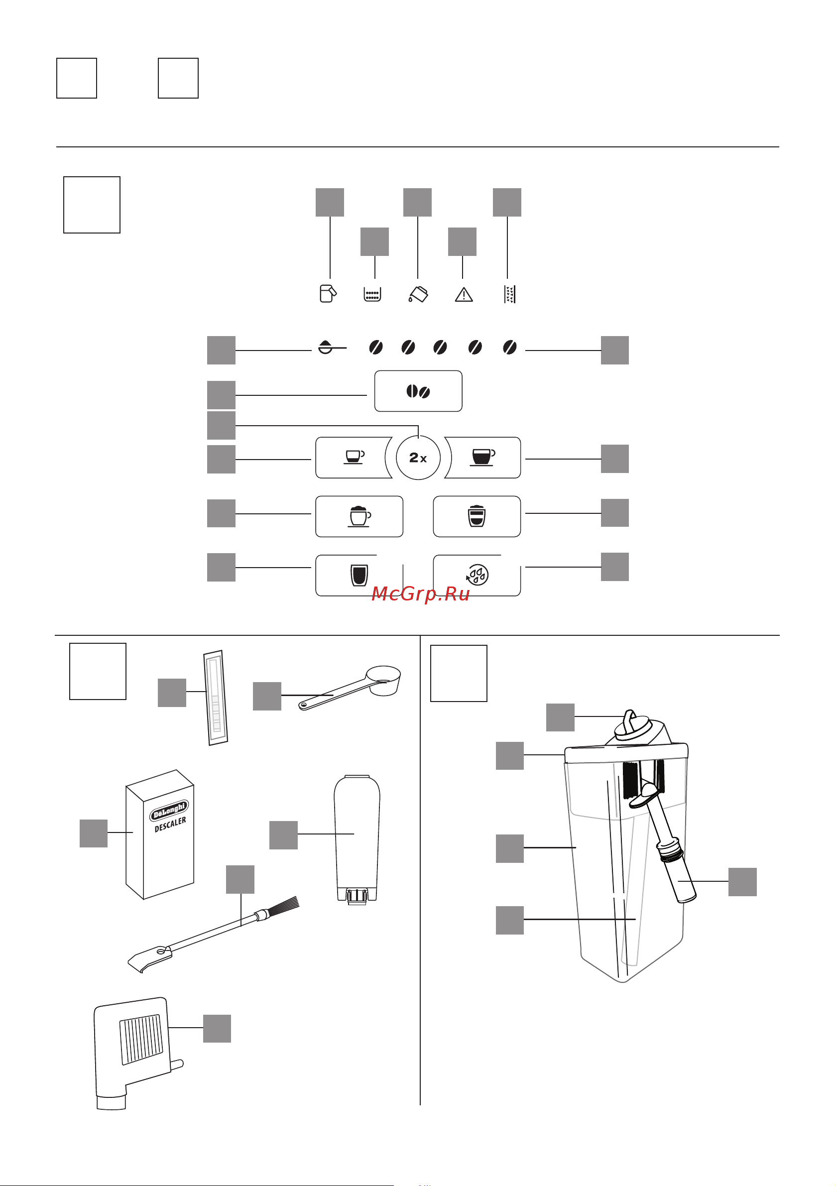 Delonghi ECAM350.50.B Инструкция по эксплуатации онлайн [4/4] 653347