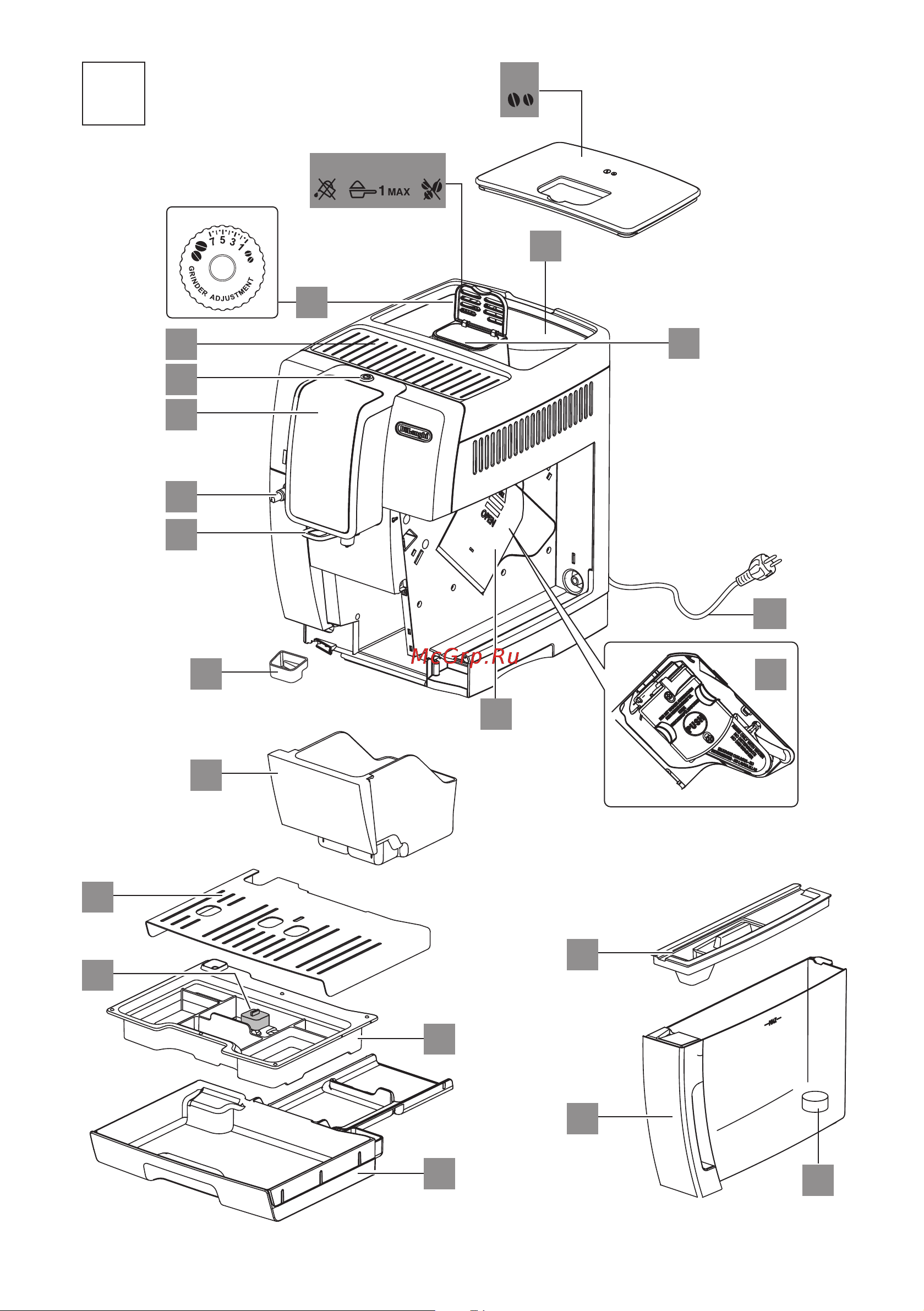 Delonghi ECAM350.50.SB Инструкция по эксплуатации онлайн [3/4] 653348