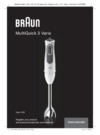 Braun 4193-MQ3137WH SAUCE+ Инструкция по эксплуатации