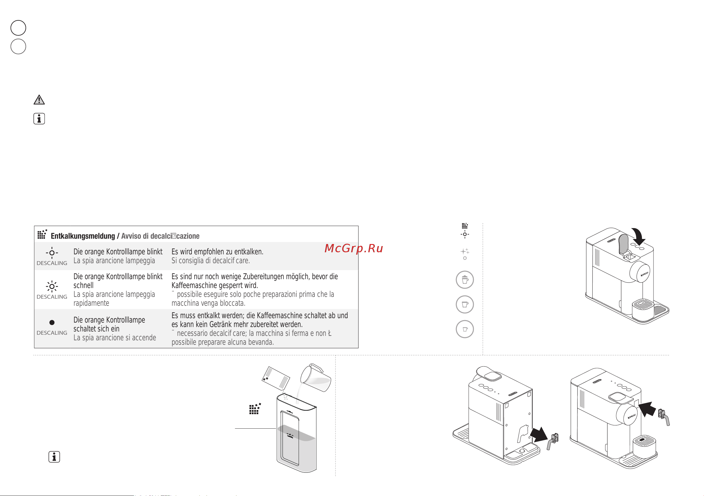Delonghi EN510.W [51/187] Entkalkung decalcificazione