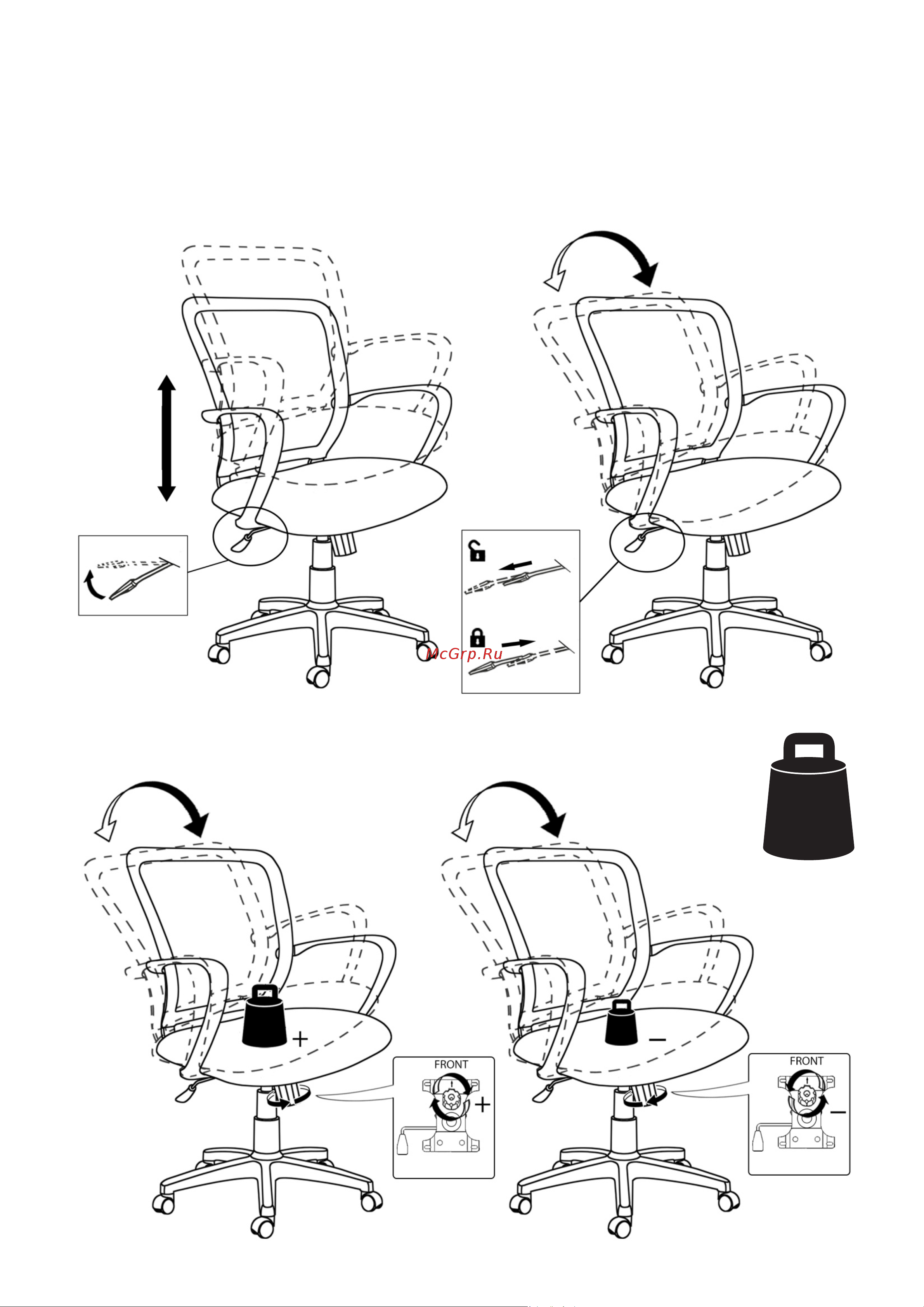 CHAIRMAN 7017872 [2/4] Chairman 698 black plas c