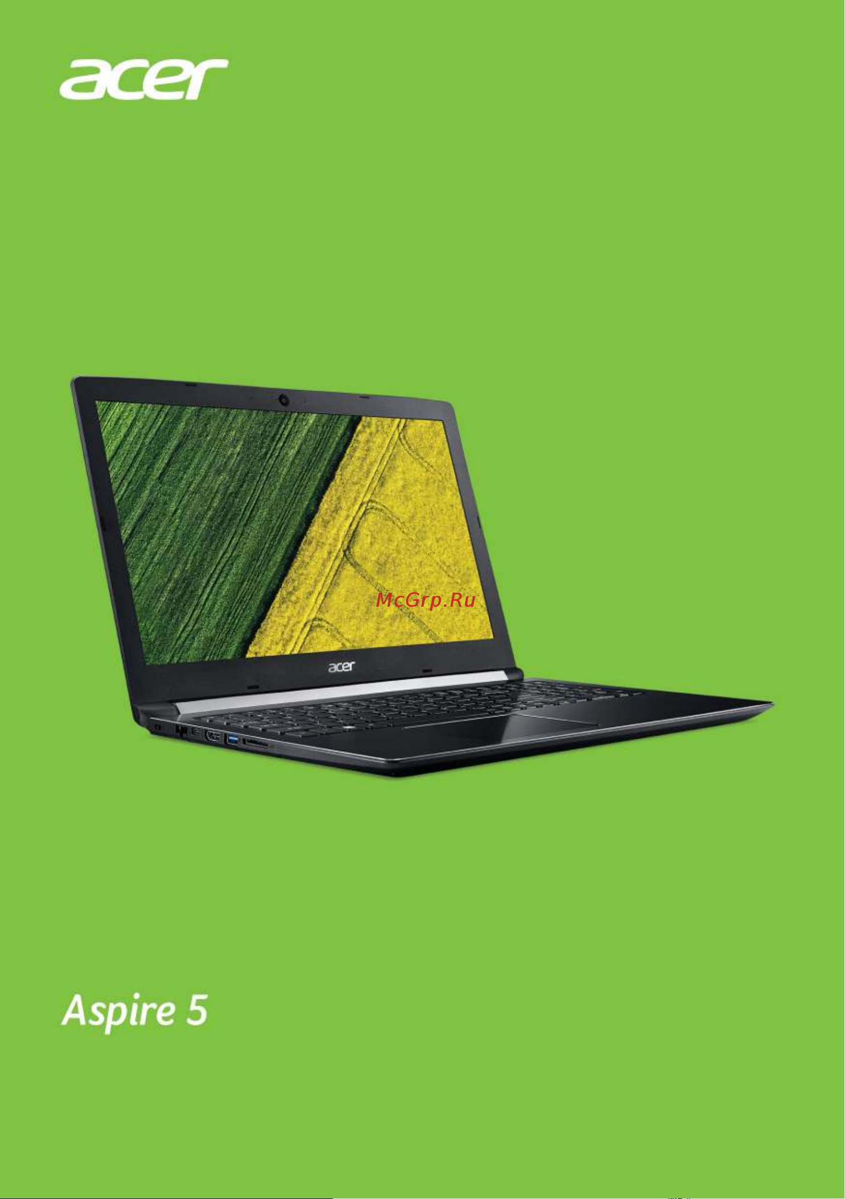 Acer Aspire A515-51G-80UW Инструкция по эксплуатации онлайн