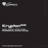 Genesis Игровая мышь  KRYPTON 800 10200 DPI OPTICA Инструкция по эксплуатации