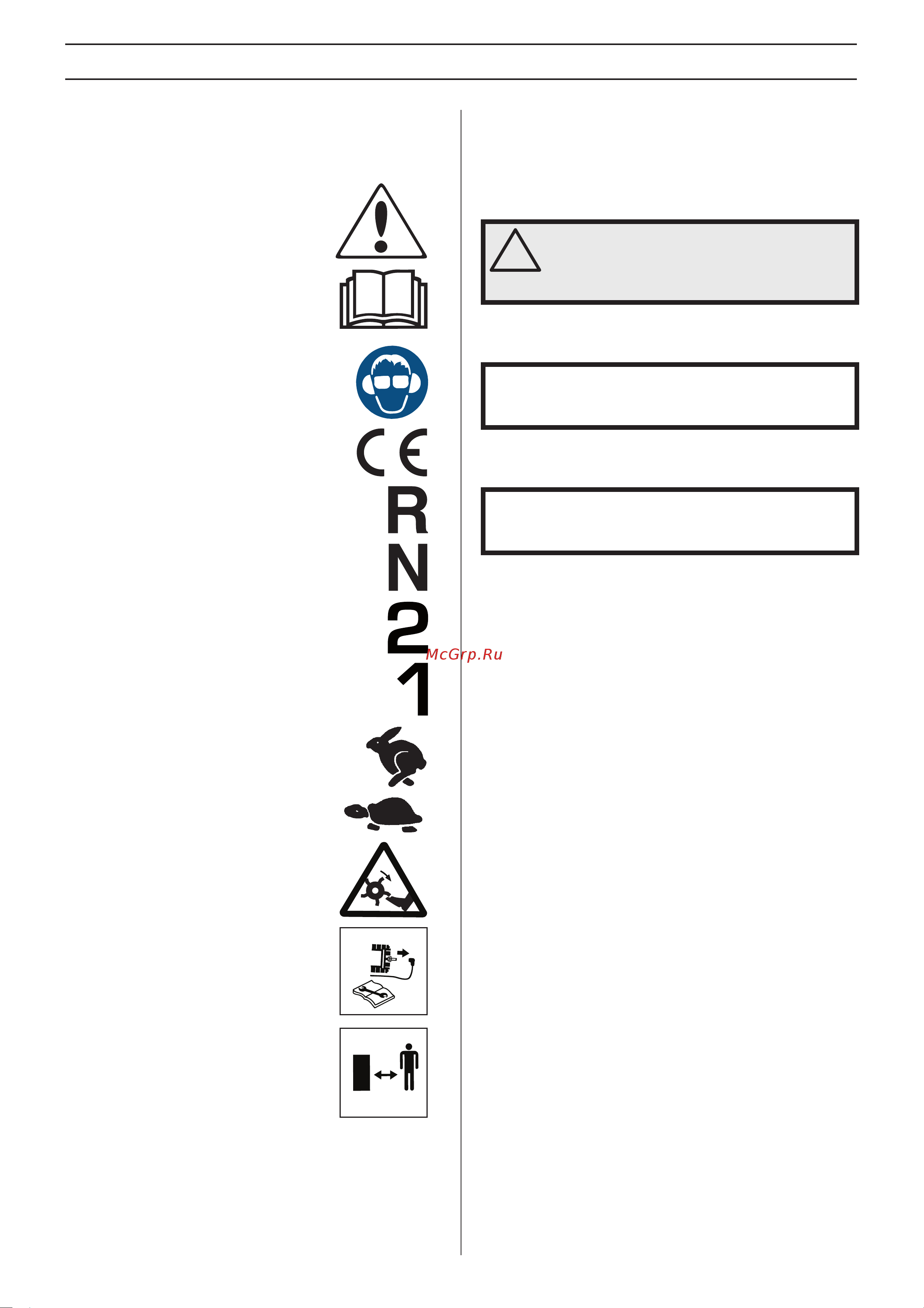 Husqvarna TF 338 [10/36] Symbols