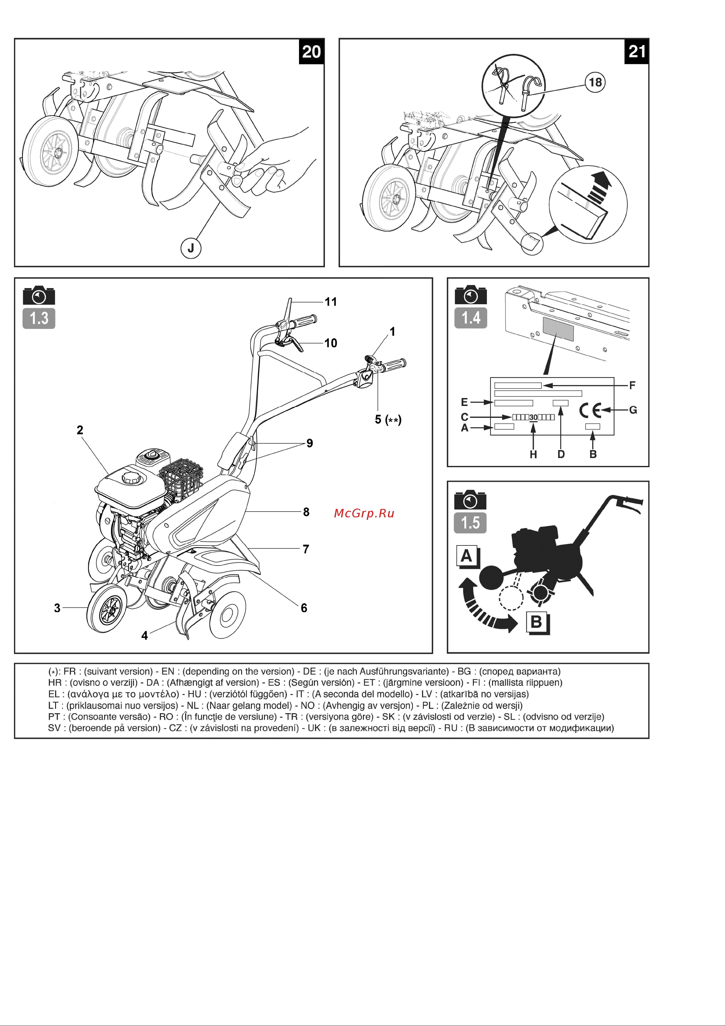 Husqvarna TF325 Инструкция по эксплуатации онлайн [6/17] 655244