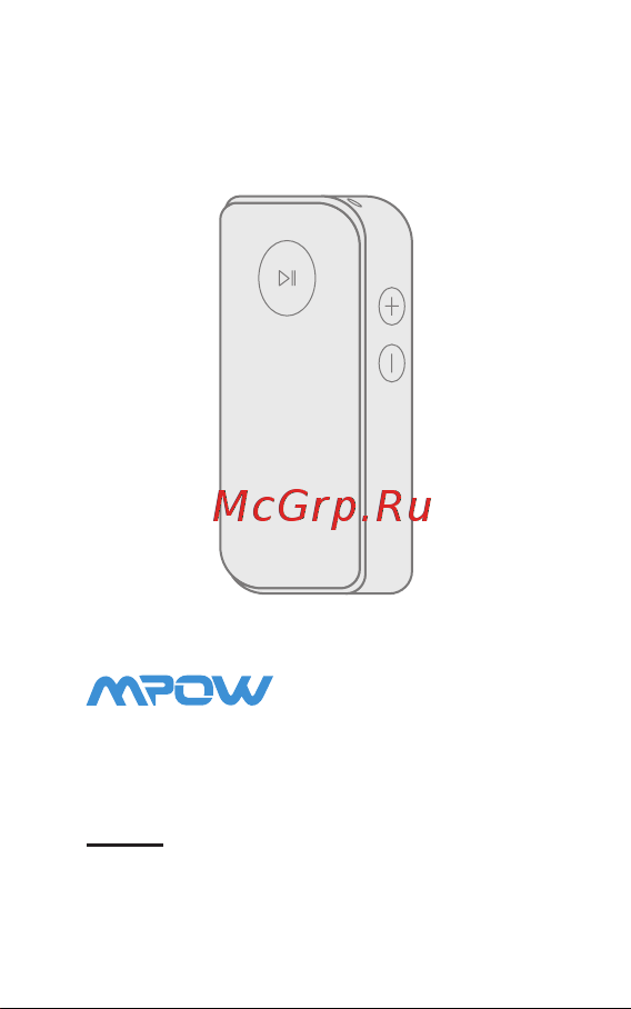 MPOW Streambot Mini BMBH044CB Инструкция по эксплуатации онлайн