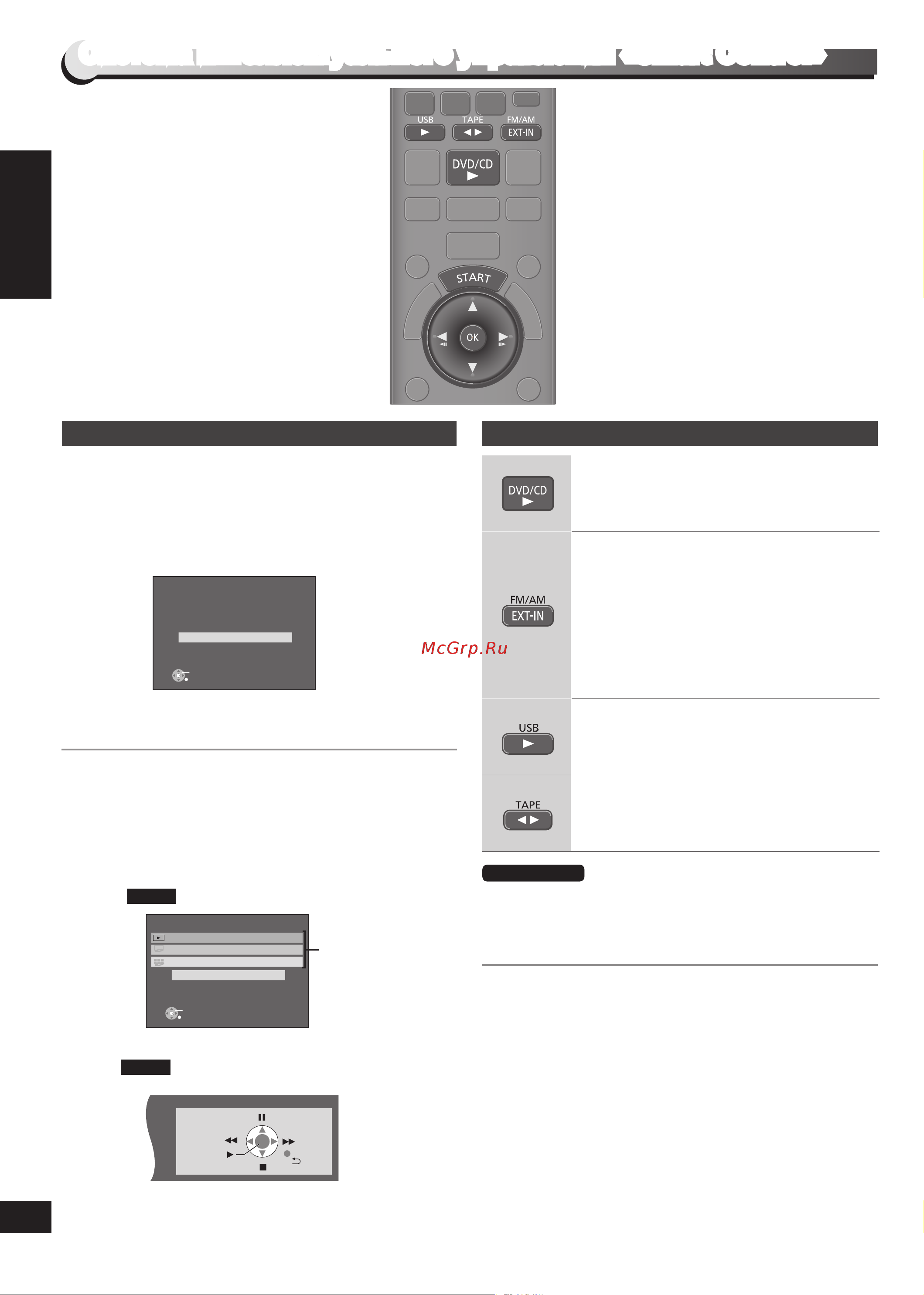 Panasonic SC-VK480EE-K [14/40] Диски простое воспроизведение