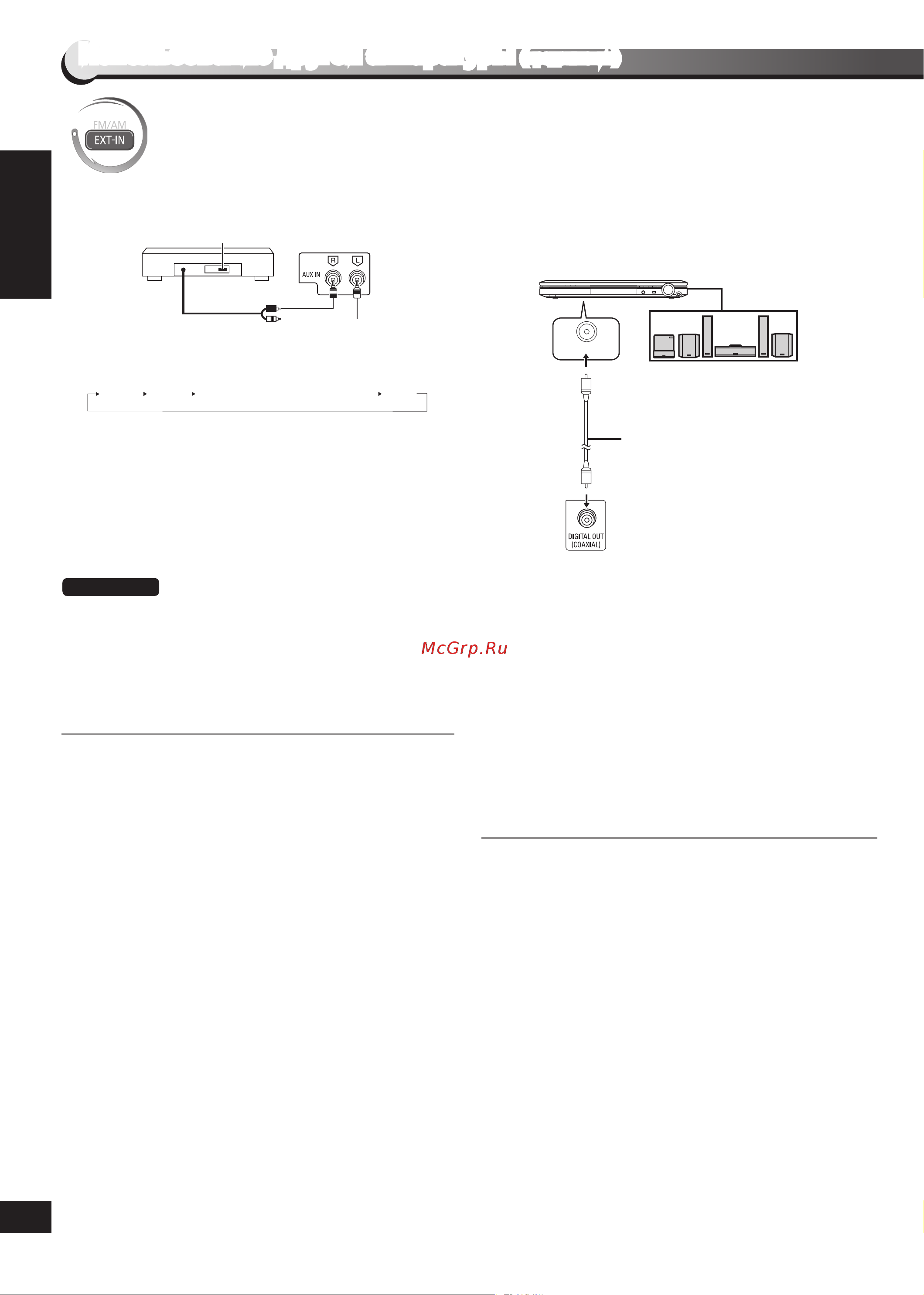 Panasonic SC-VK480EE-K [32/40] Использование другой аппаратуры
