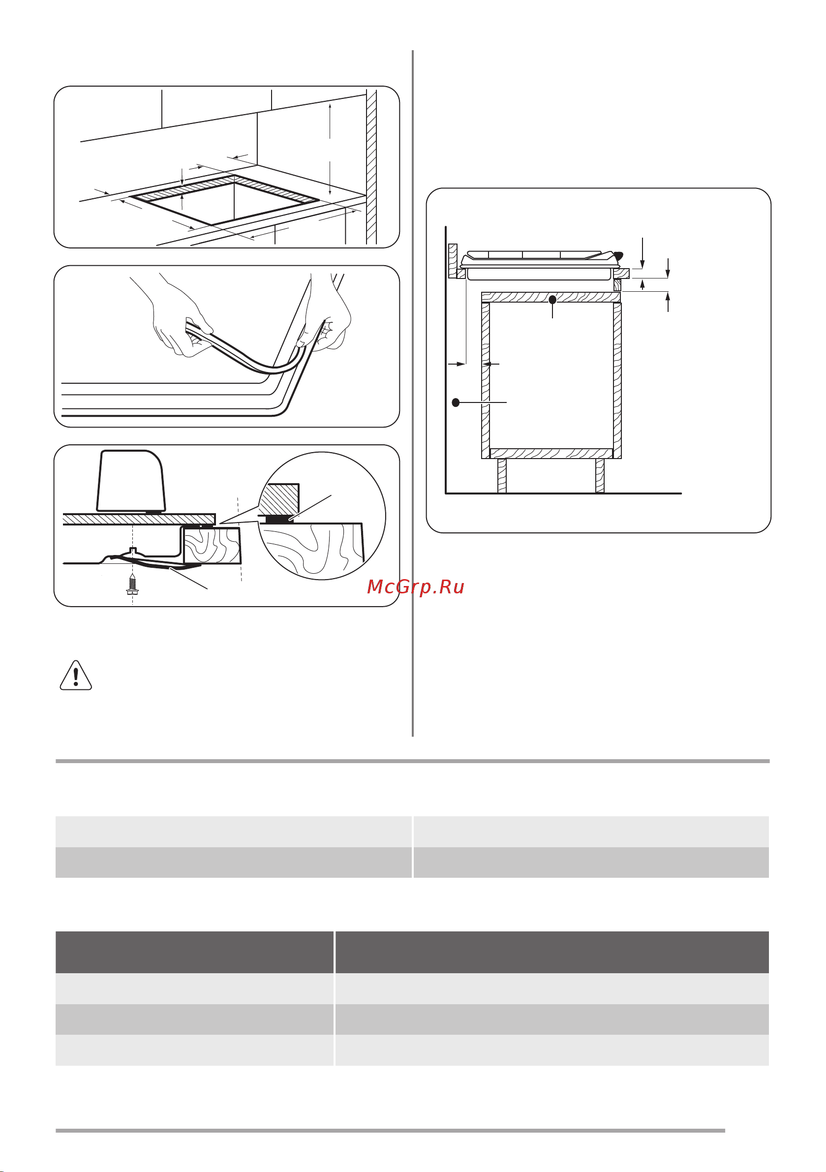 Zanussi ZGO65414BA [31/36] Вбудовування в кухонні меблі