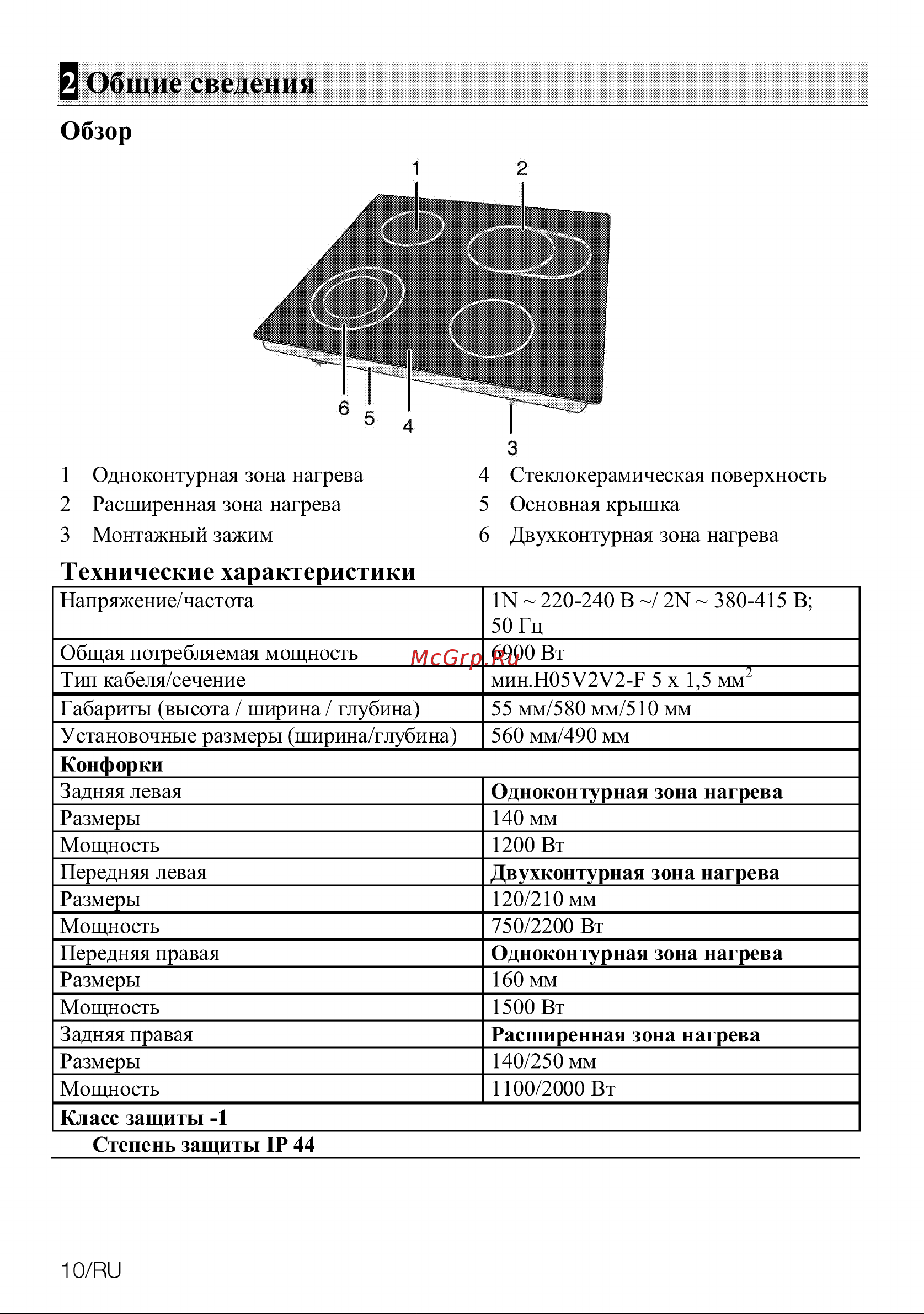 Grundig GIEV 624430 X [10/32] Технические характеристики