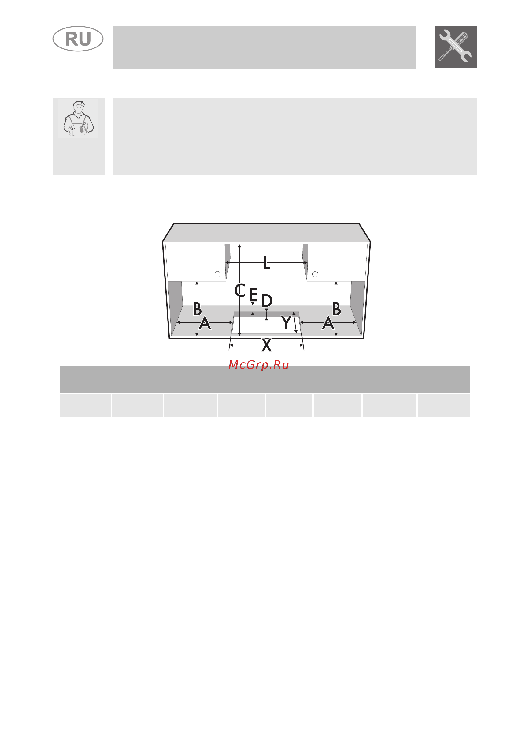 Smeg PGF95F-4 [4/16] Инструкции для установщика