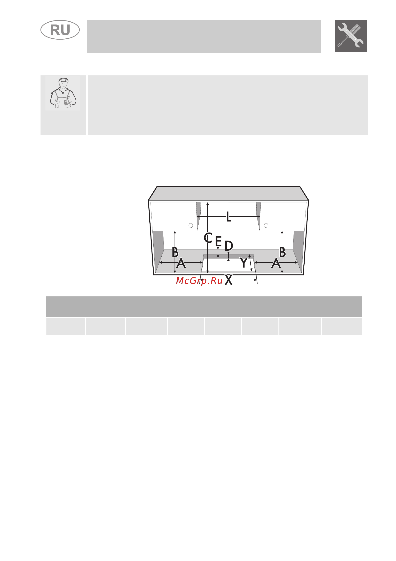 Smeg PGF75F-4 [4/16] Инструкции для установщика