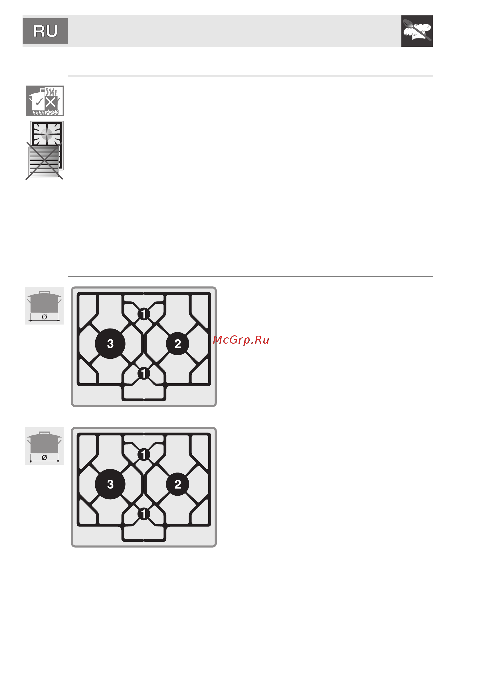 Smeg PGF64F-4 [8/18] Инструкции для пользователя