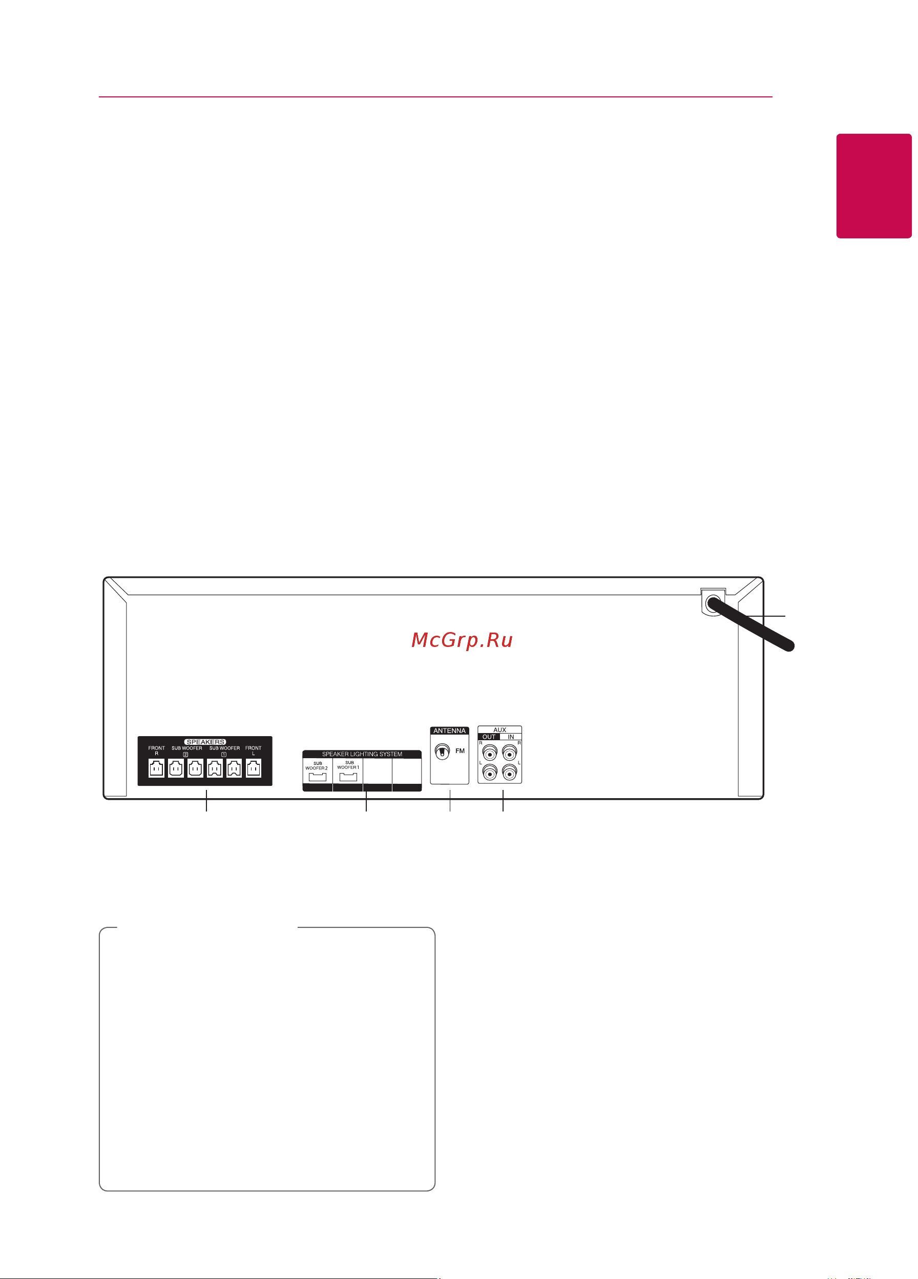 LG CM9750 [11/40] Внимание