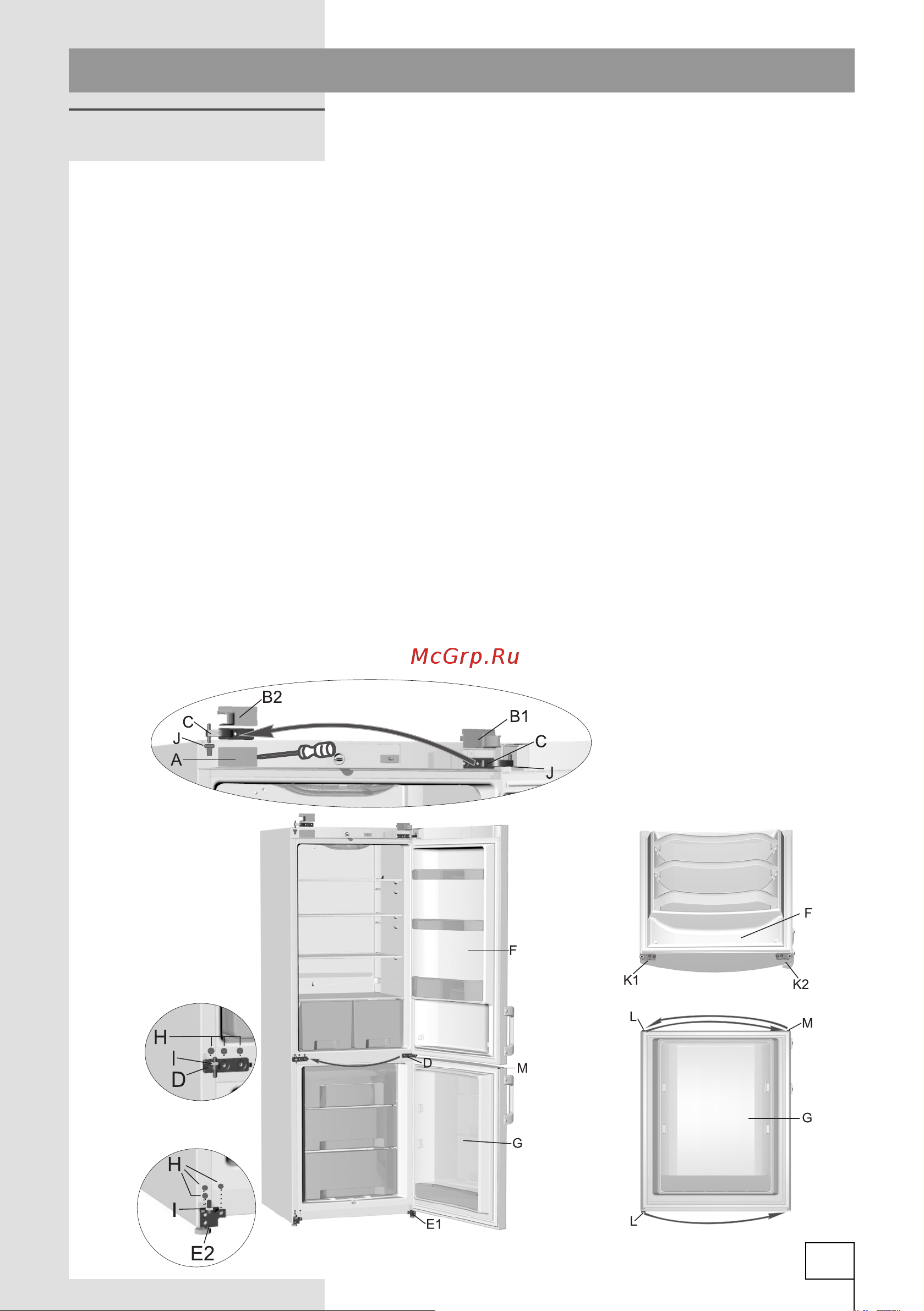 Smeg FA860PS [11/40] Изменение направления открывания дверцы