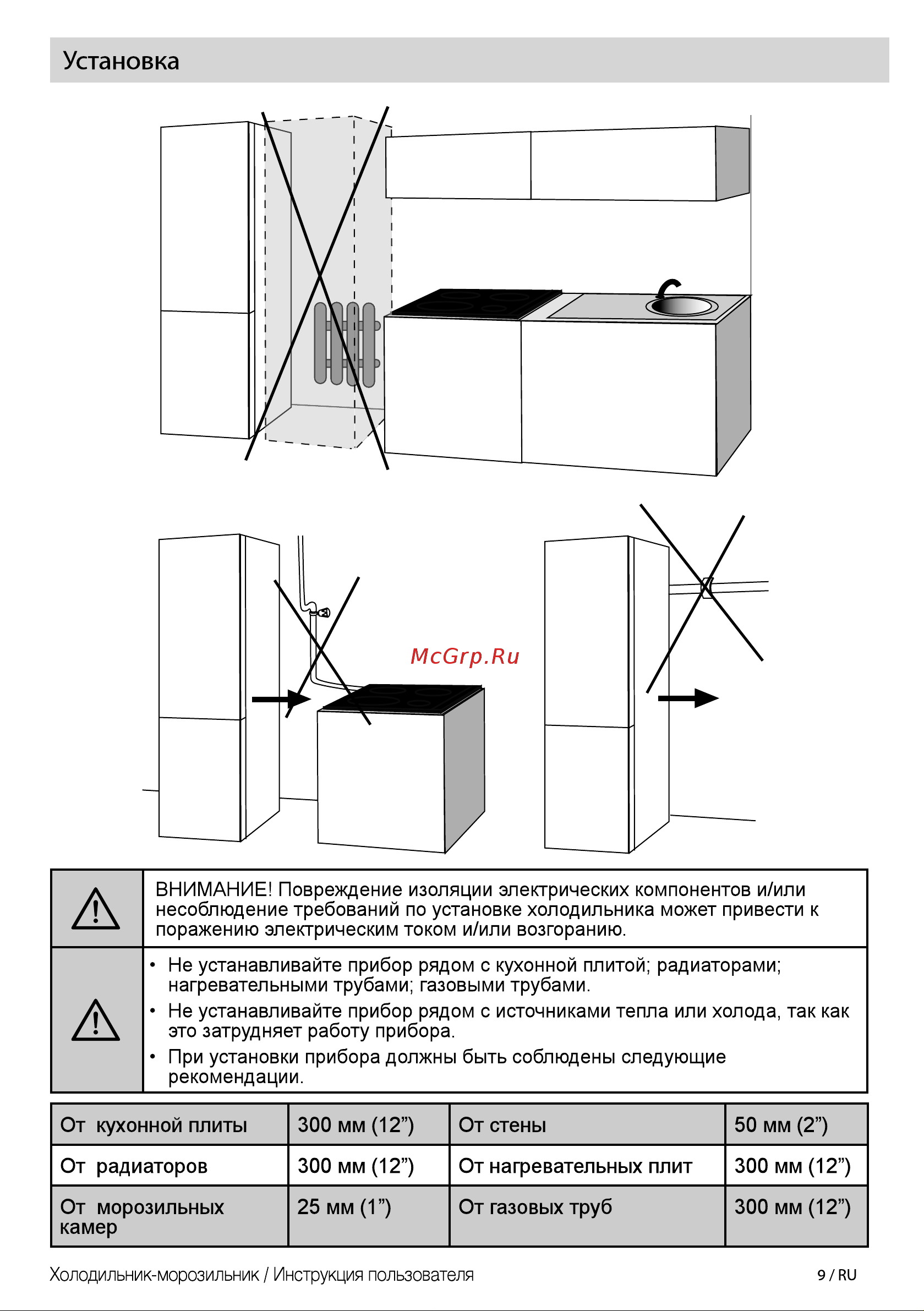 Beko CNL7270KC0S [9/24] Установка