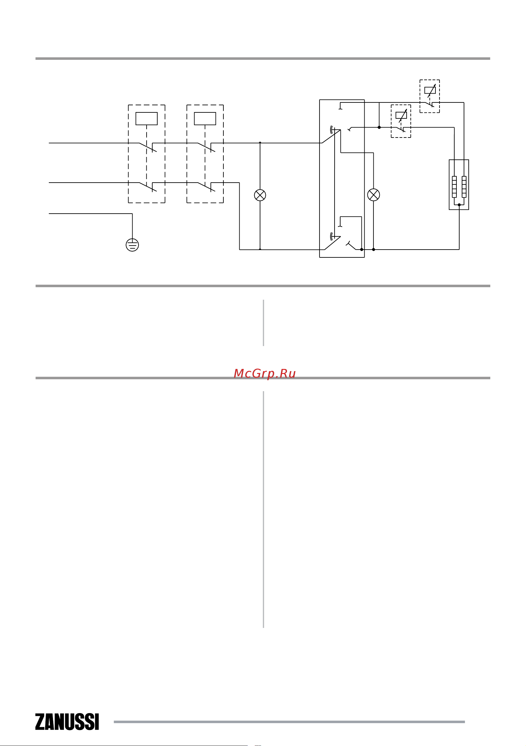 Zanussi zwh/s 50 smalto [13/24] Схема электрических соединений