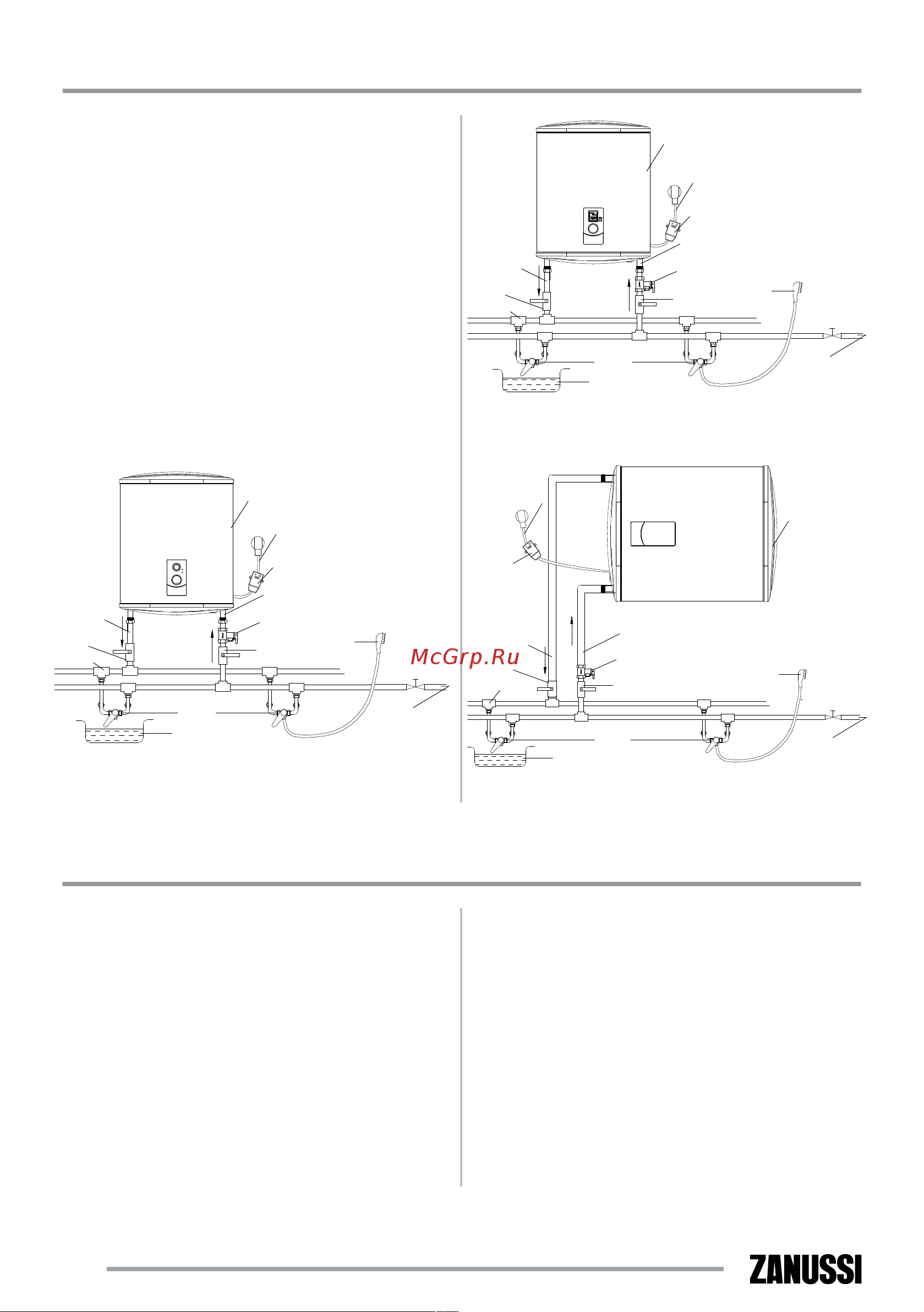 Zanussi zwh/s 50 smalto [6/24] Подключение к водопроводу
