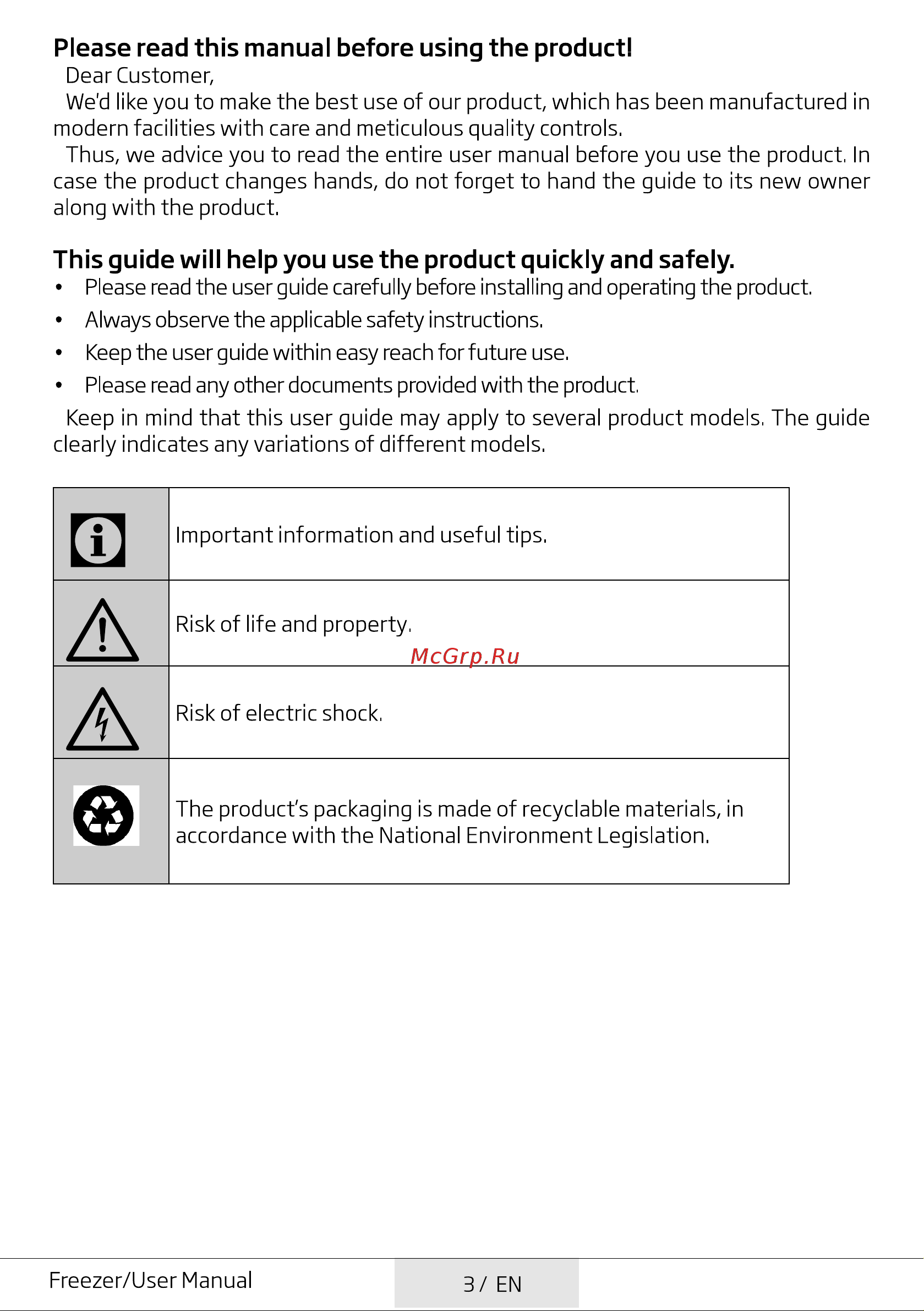 Beko RFSK266T01S [3/48] Please read this manual before using the product