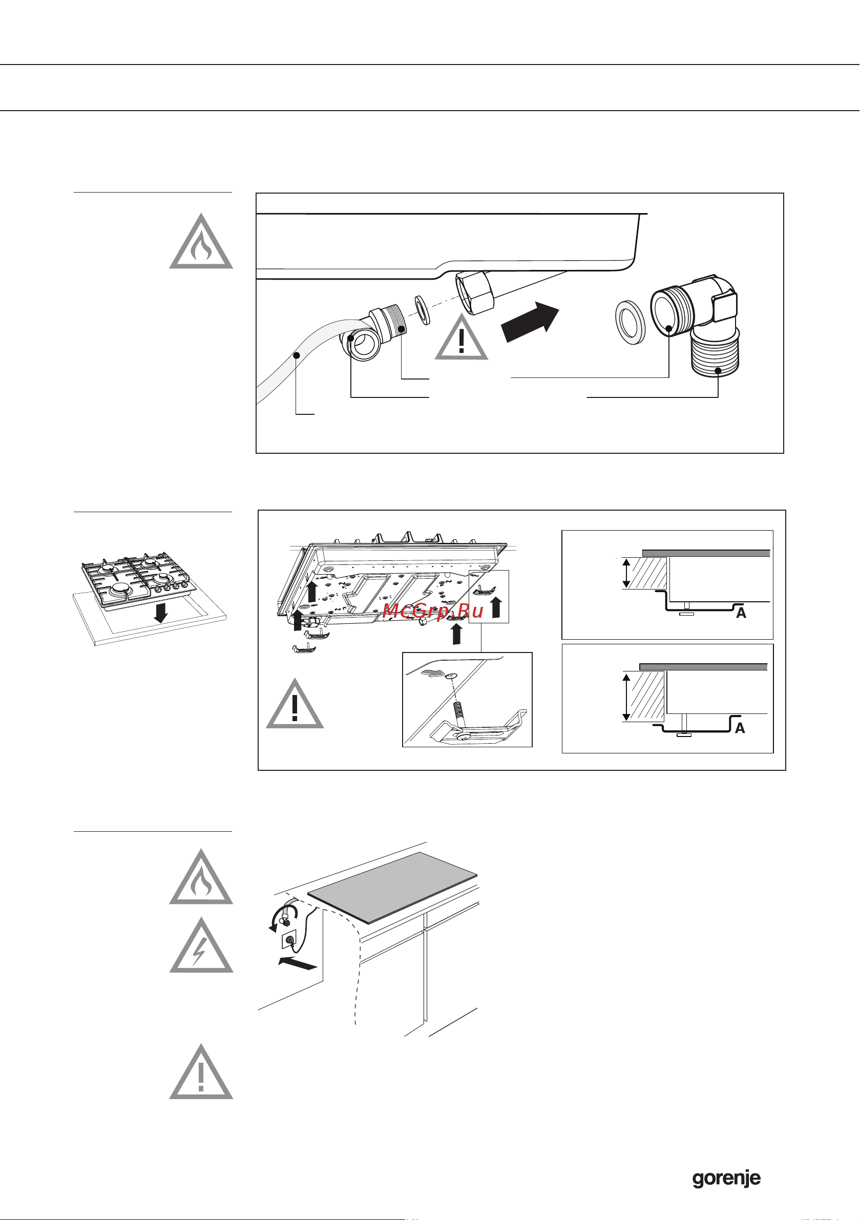 Gorenje G641SYB [19/28] Руководство по монтажу