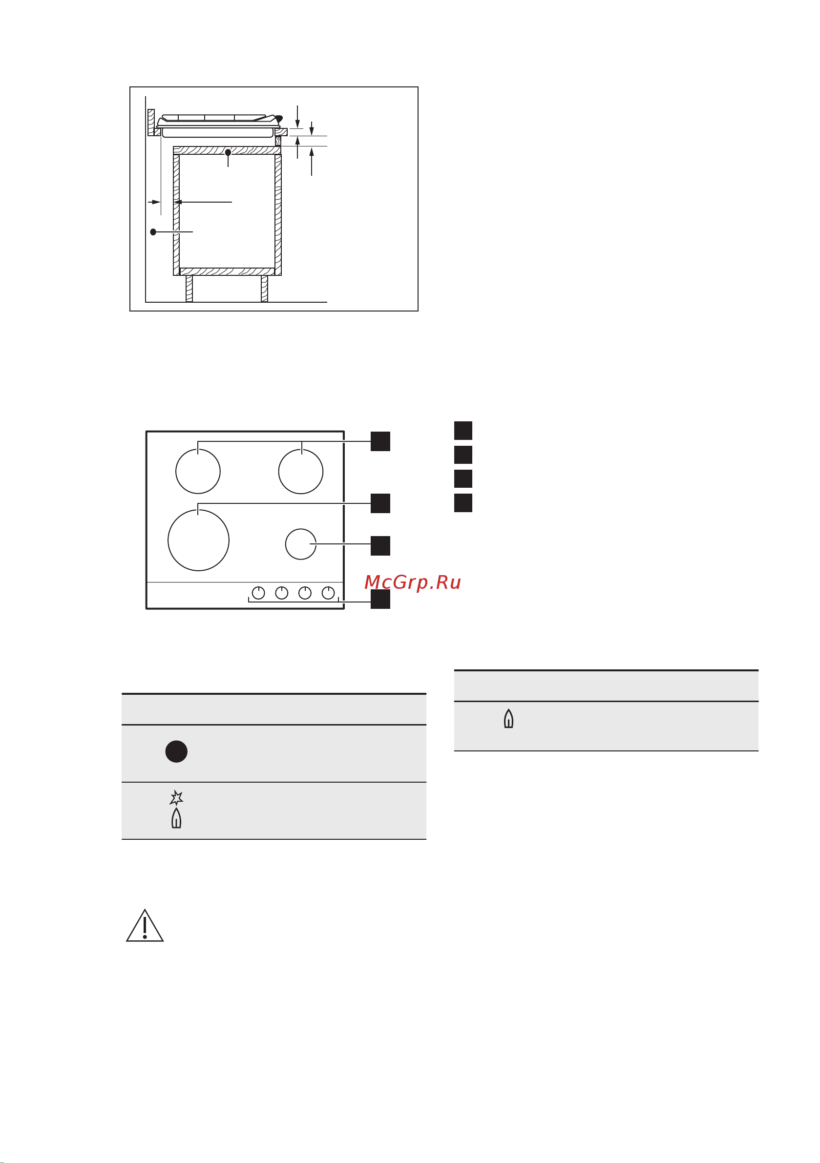 Electrolux GPE 263 MB [12/60] Пісіруге арналған беттің көрінісі
