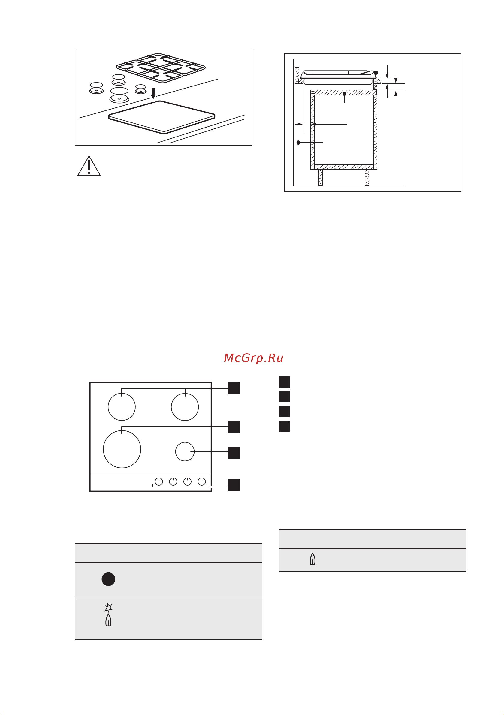 Electrolux GPE 263 MB [50/60] Варіанти вбудовування